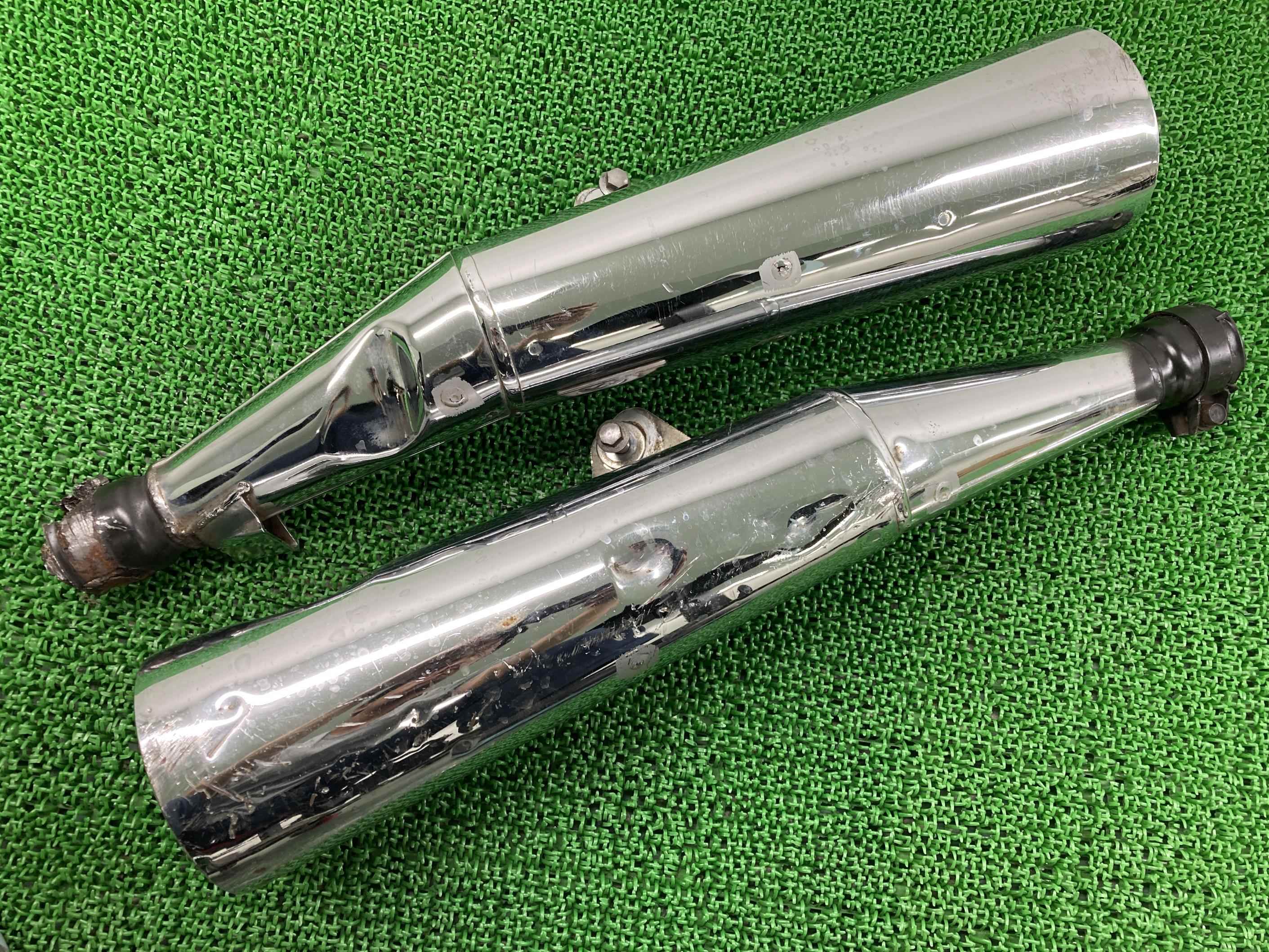XJR1300 サイレンサーマフラー 左右 5EA9 ヤマハ 純正 バイク 部品 RP03J 修復素材に 品薄 希少品 車検 Genuine 【中古】 wZ