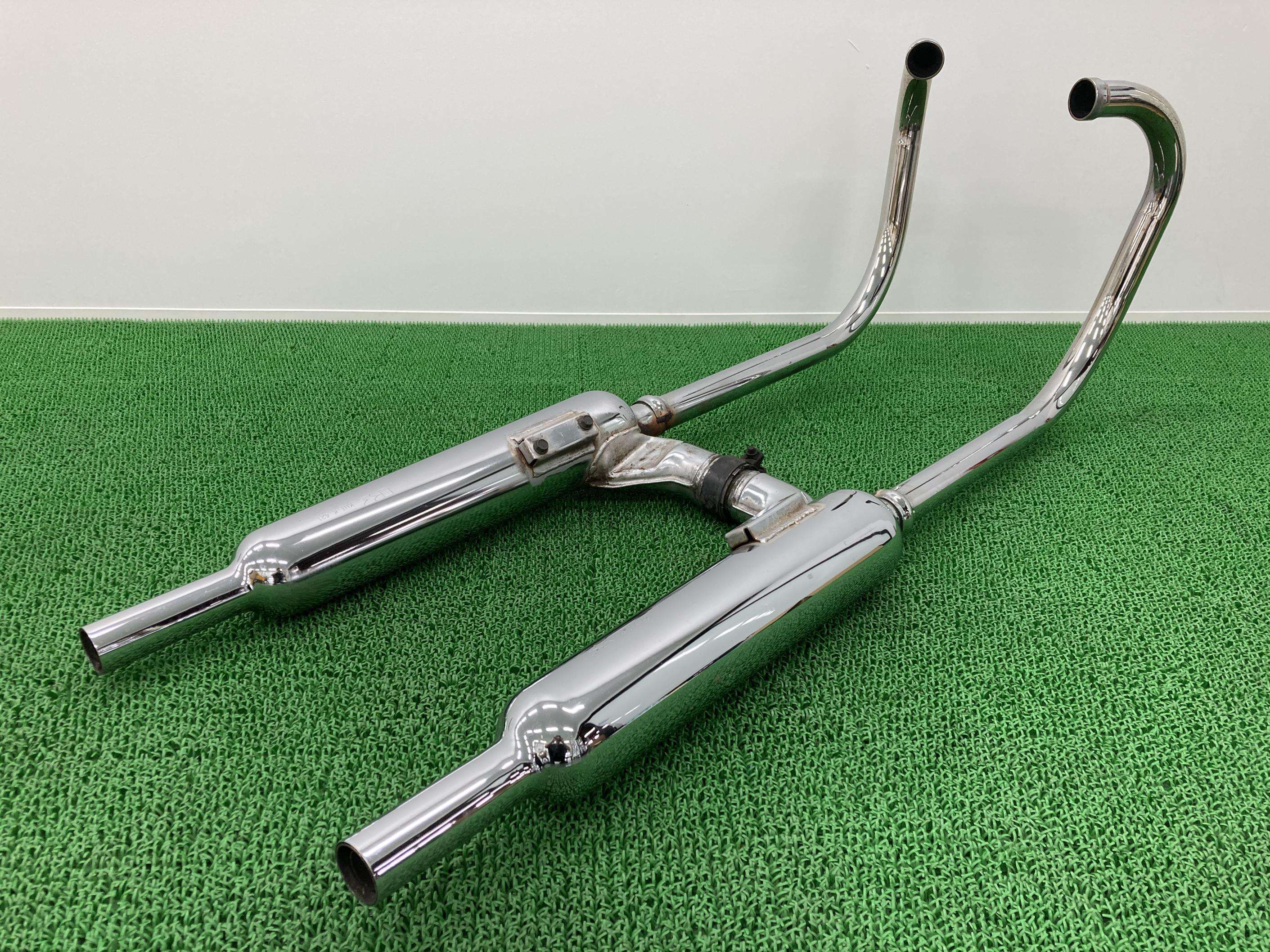 W650 マフラー 左右 カワサキ 純正 バイク 部品 EJ650A ノーマル 機能的問題無し 希少品 品薄 車検 Genuine 【中古】 57