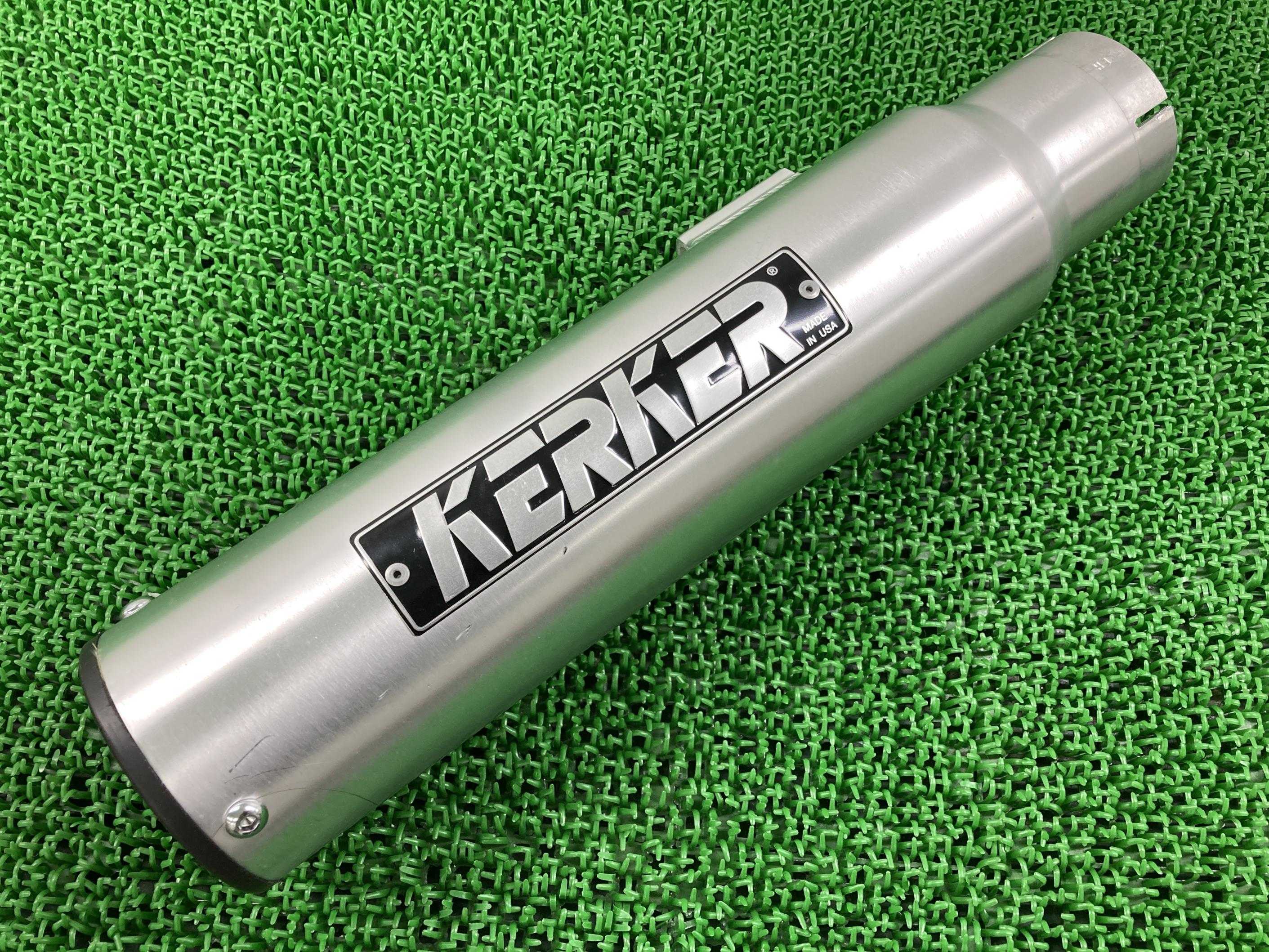KERKER製ゼファー1100 サイレンサーマフラー 右 社外 中古 バイク 部品 ZR1100A 差込径2.5インチ用 アルミ Kシステム 未使用 廃盤 mP|ティーエスパーツ 店