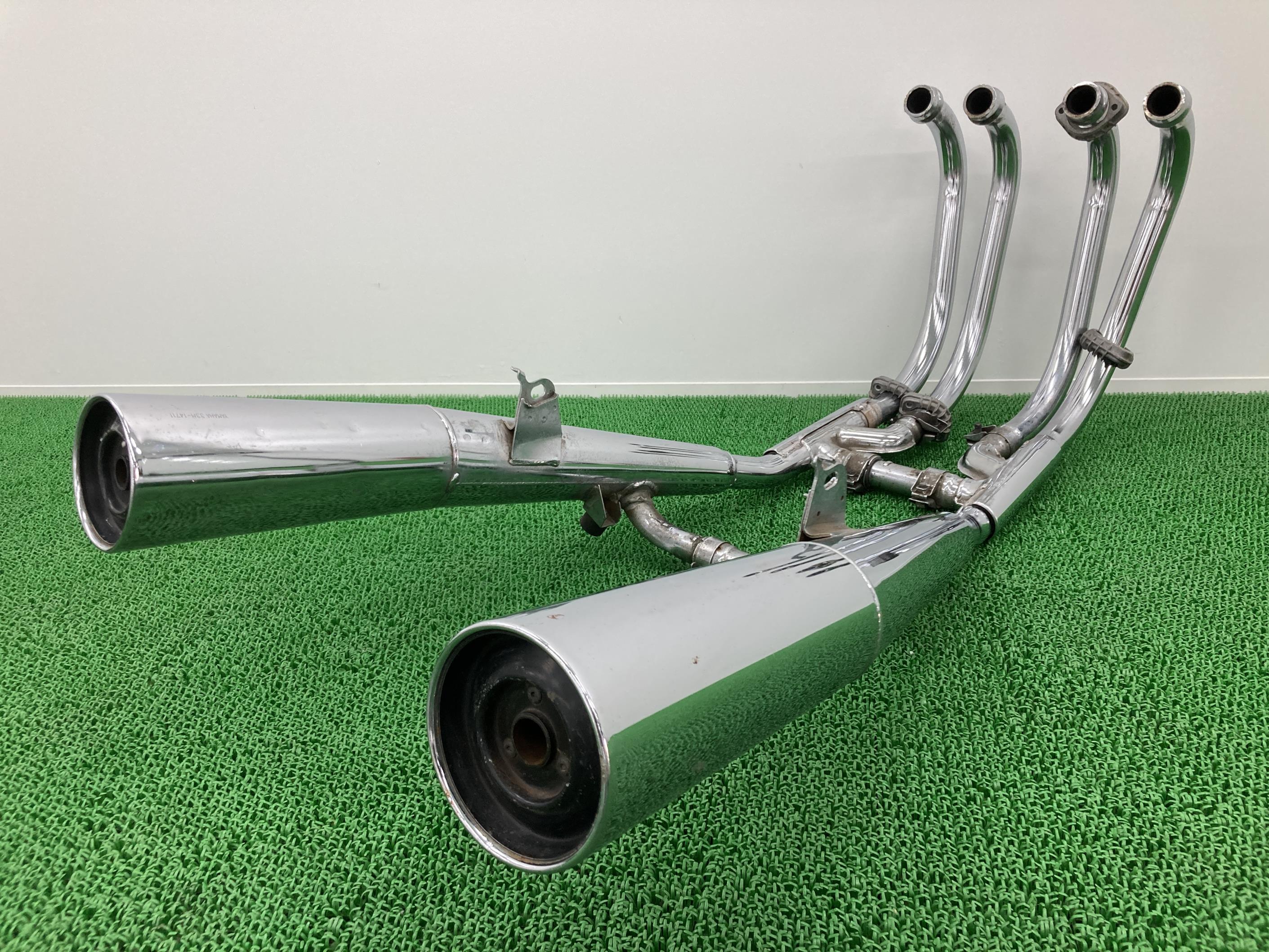 XJ400Z マフラー ヤマハ 純正 バイク 部品 当時物 ノーマル 修復素材に コケキズ無し 品薄 車検 Genuine 【中古】 91