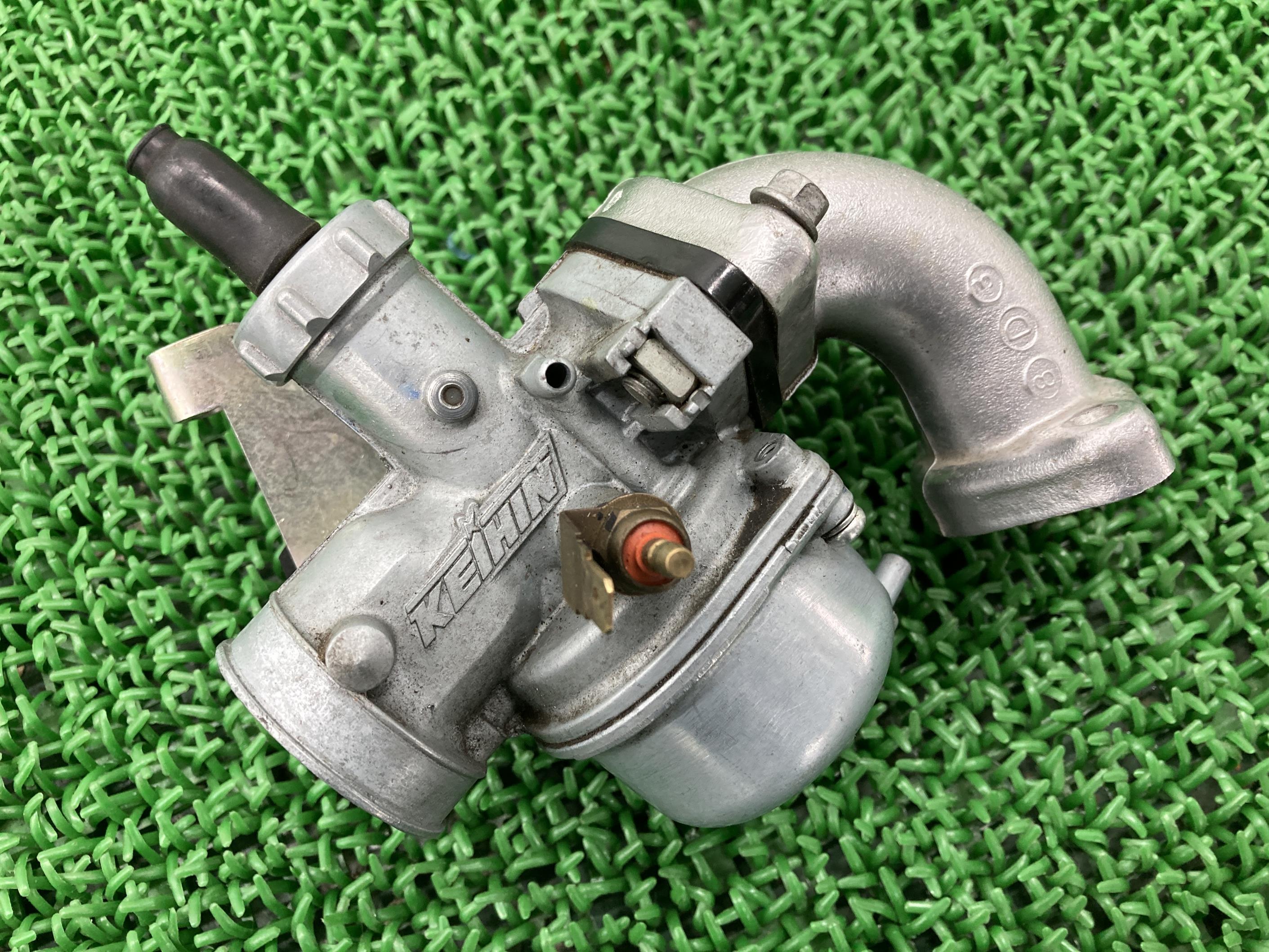 KSR110 キャブレター カワサキ 純正 バイク 部品 KL110A ケイヒン KEIHIN インマニ 割れ欠け無し 車検 Genuine 【中古】 53