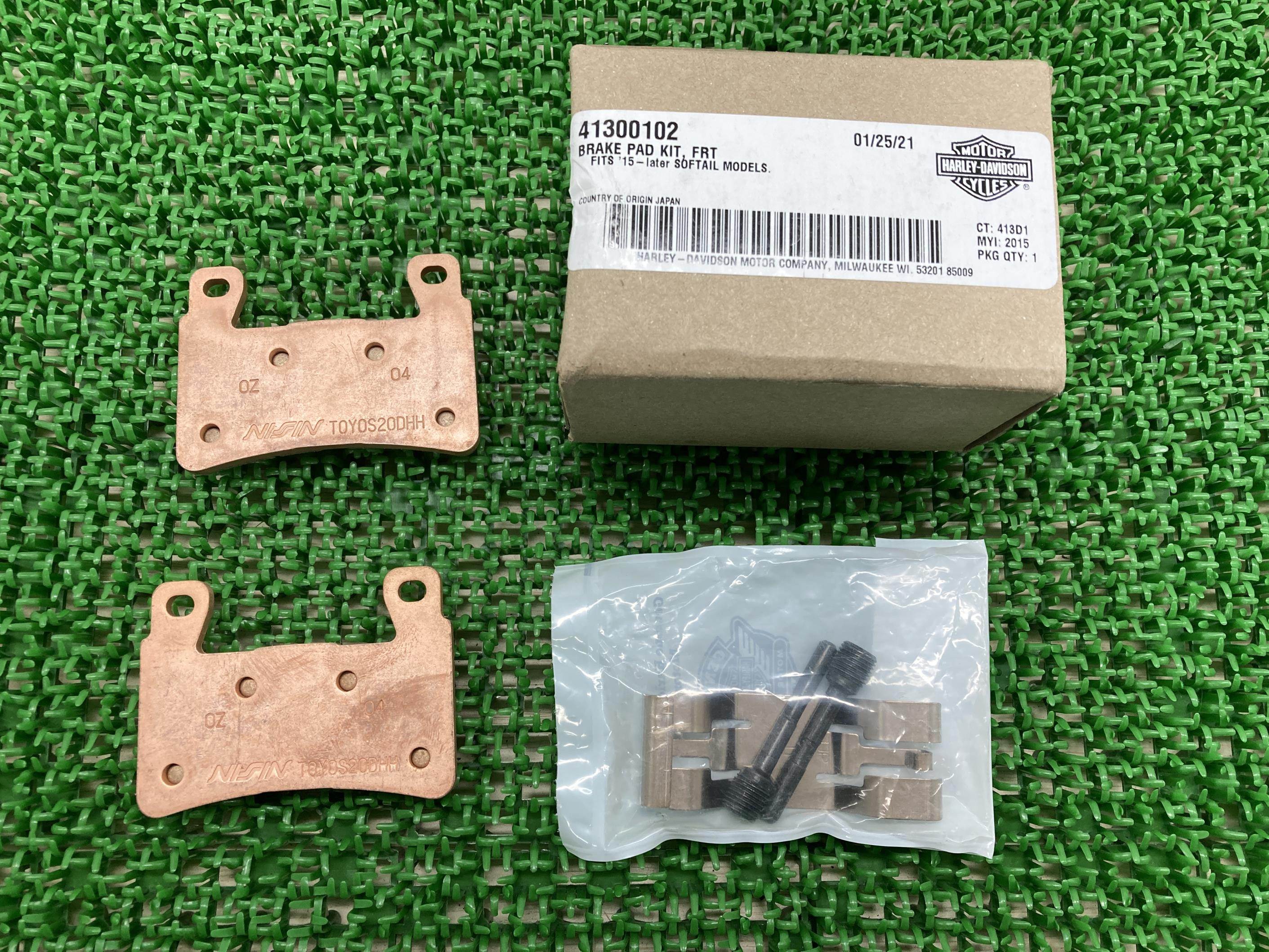 ソフテイル フロントブレーキパッド 在庫有 即納 ハーレー 純正 新品 バイク 部品 TOYOS20DHH NISSIN ニッシン 15年- 車検 Genuine Ay