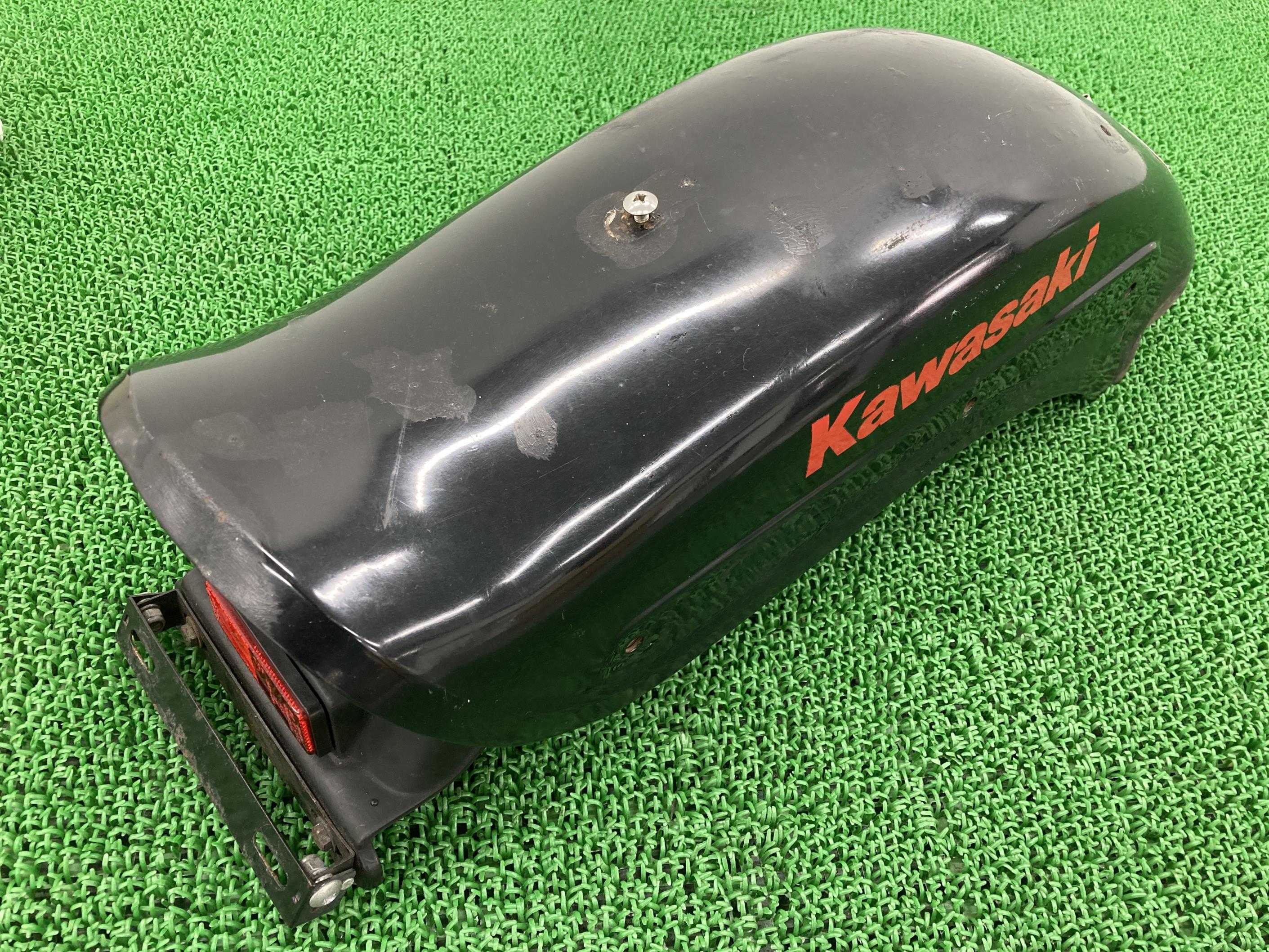 バルカン400リアフェンダー黒カワサキ純正バイク部品VN400Aリフレクター修復素材やペイント素材にコケキズ無し品薄希少品車検Genuine【中古】 44|ティーエスパーツ 店