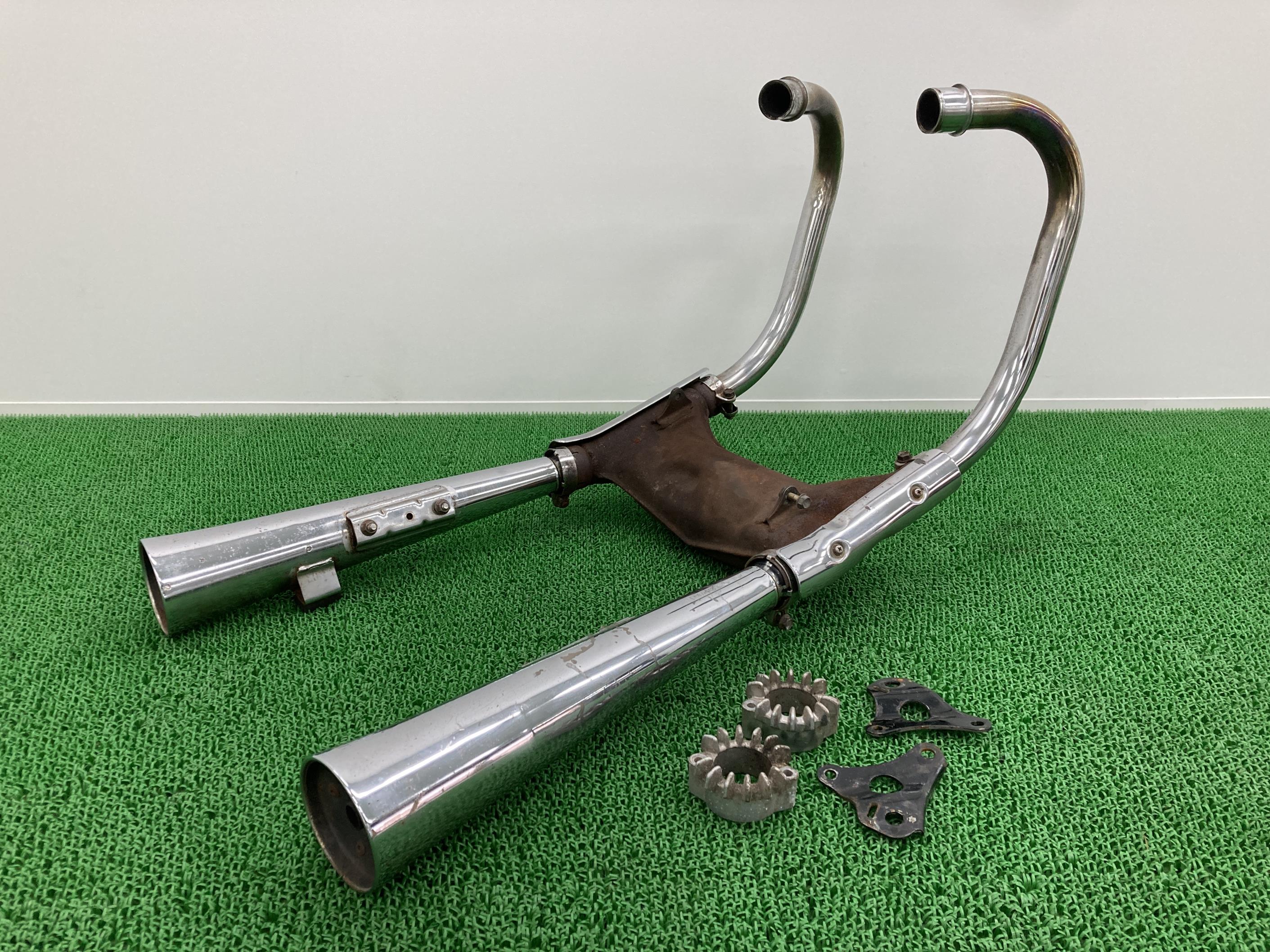 CM400T マフラー 447 448 ホンダ 純正 バイク 部品 CB400T-4014*** ホーク2 ホーク2 HAWK-2 穴あき無し 車検 Genuine 【中古】 He