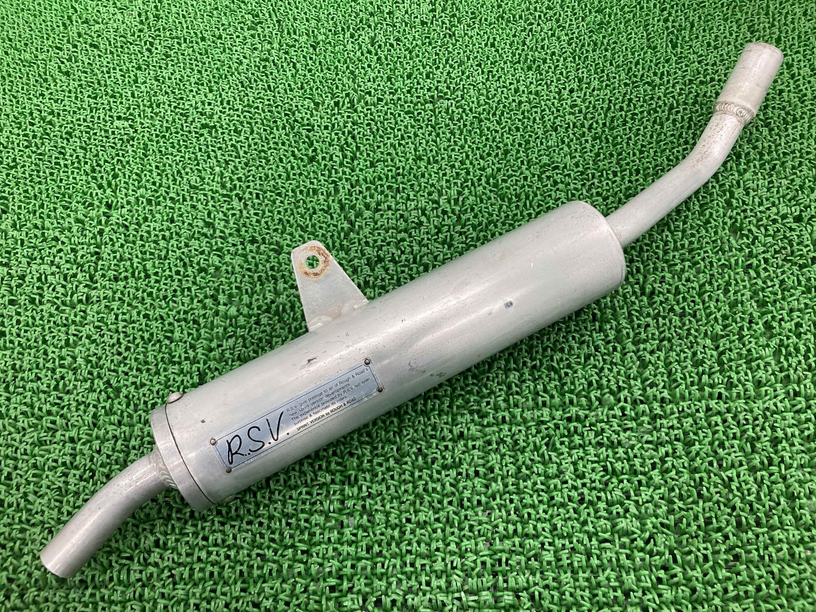 ラフ＆ロード製CRM250Rサイレンサーマフラー社外バイク部品MD24R.S.V.SprintVersionアルミスリップオンコケキズ無し【中古】 55