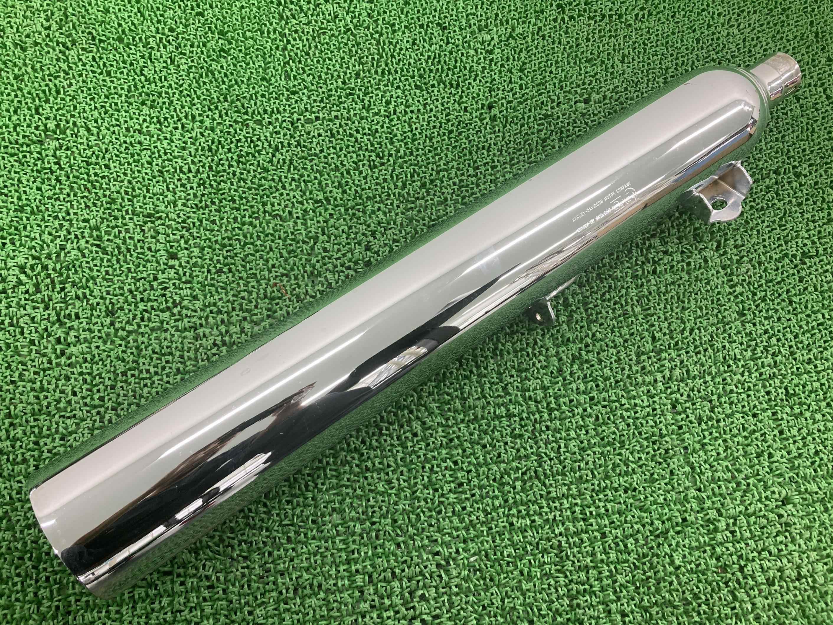 FLD1580 サイレンサーマフラー ハーレー 純正 バイク 部品 ダイナ スイッチバック コケキズ無し 品薄 車検 Genuine 【中古】 54