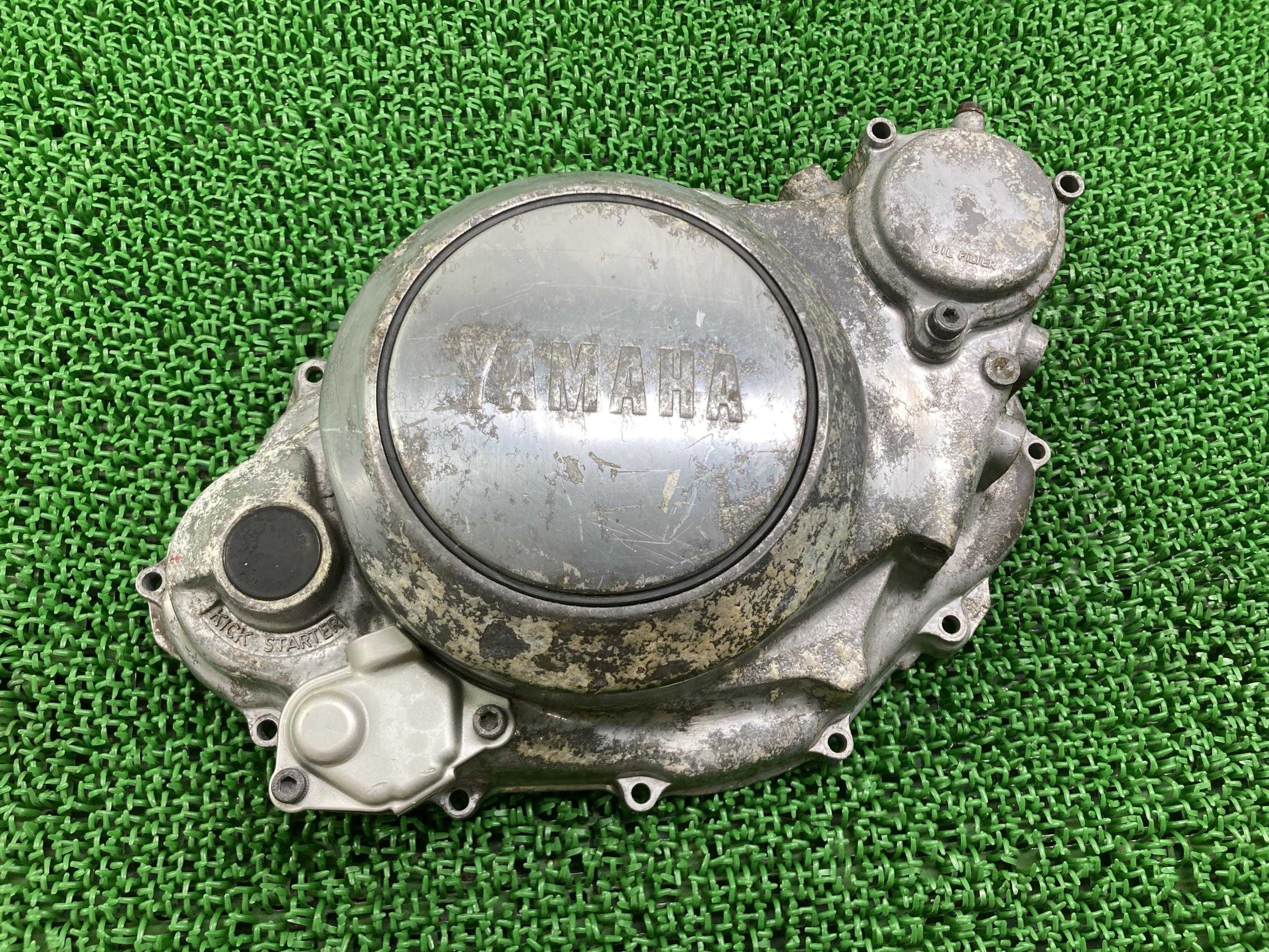 SRX400 エンジンカバー ヤマハ 純正 バイク 部品 クランクケースカバー SRX600 コケキズ無し 品薄 希少品 車検 Genuine 【中古】 10