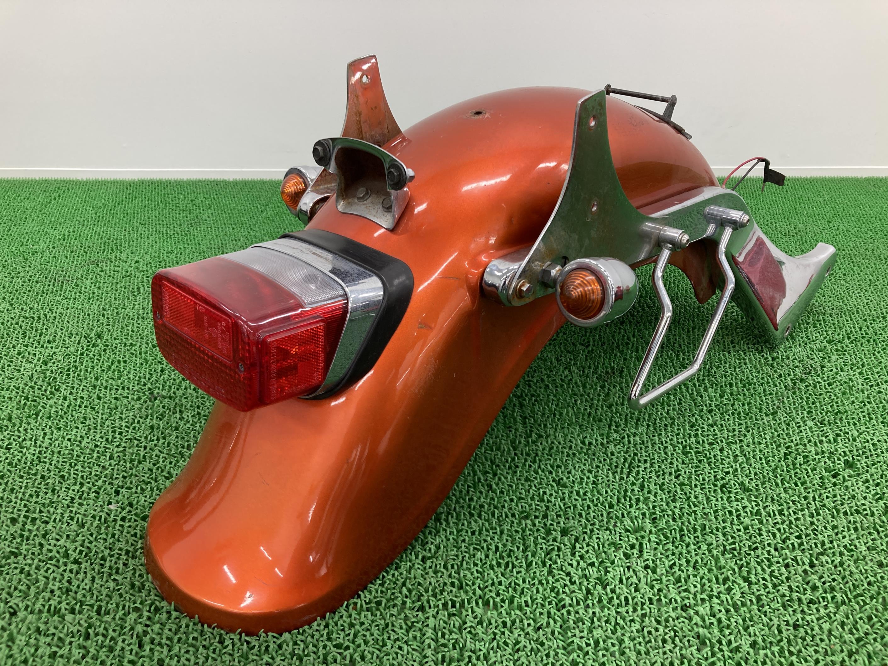バルカン400クラシックリアフェンダー橙Mカワサキ純正バイク部品VN400Cステーテールランプサドルバッグサポートコケキズ無し品薄車検Genuine【中古】 36｜ティーエスパーツ　店