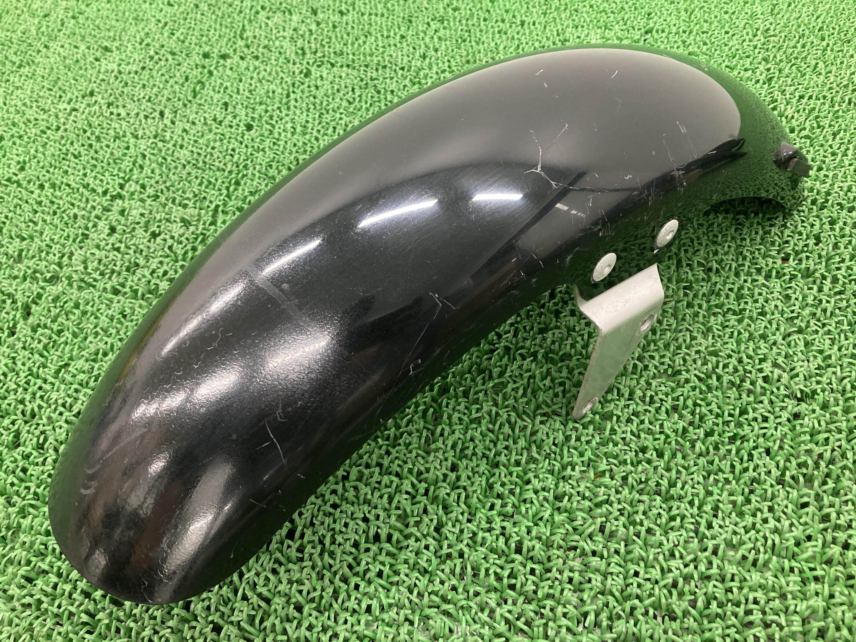 ドラッグスター400 フロントフェンダー 黒 ヤマハ 純正 バイク 部品 VH01J 品薄 希少品 割れ欠け無し 車検 Genuine 【中古】 84