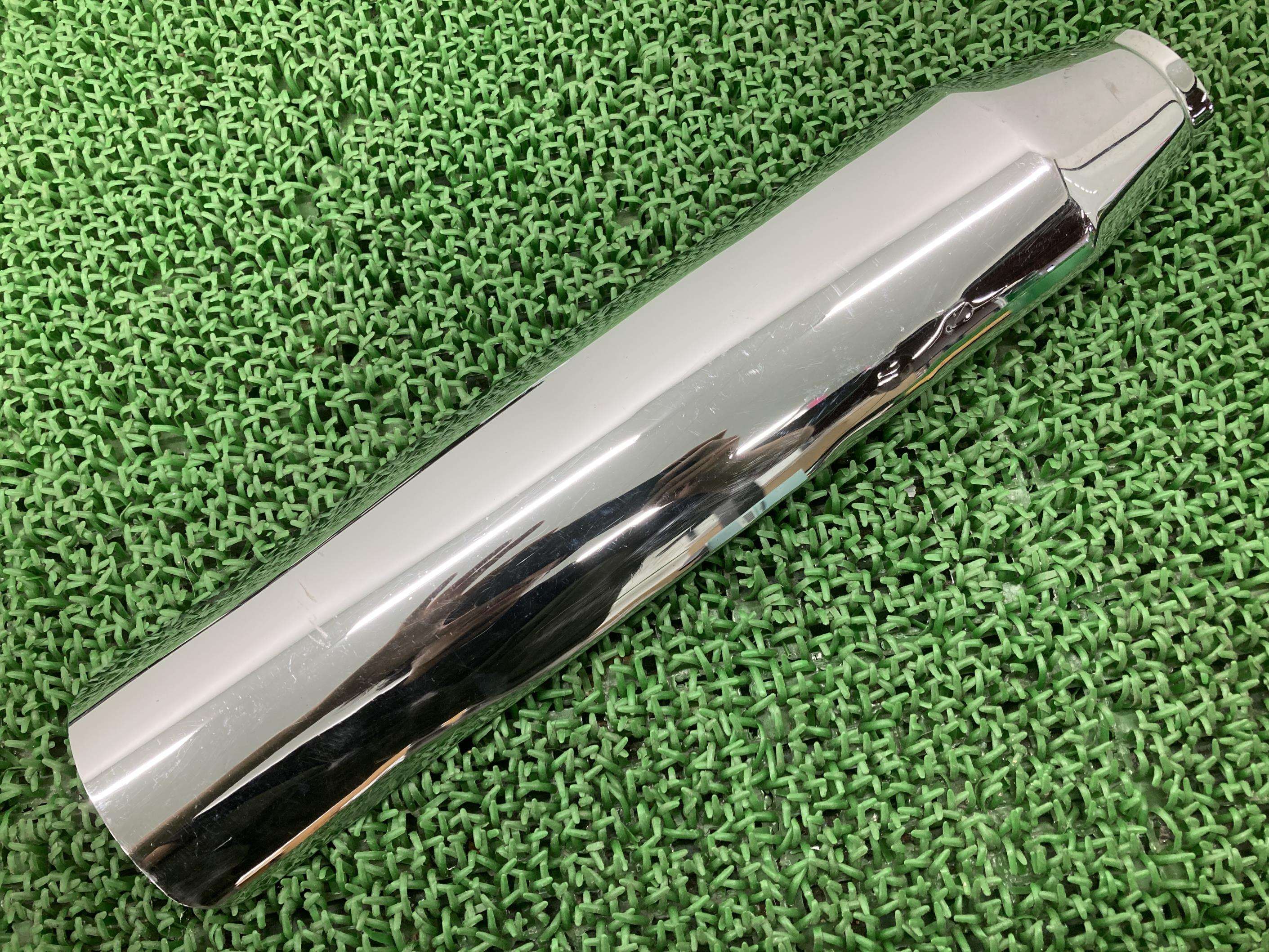 マフラーヒート片側ハーレー純正バイク部品ソフテイルダイナスポーツスターヒートシールドサイレンサーカバー割れ欠け無し車検Genuine【中古】 64