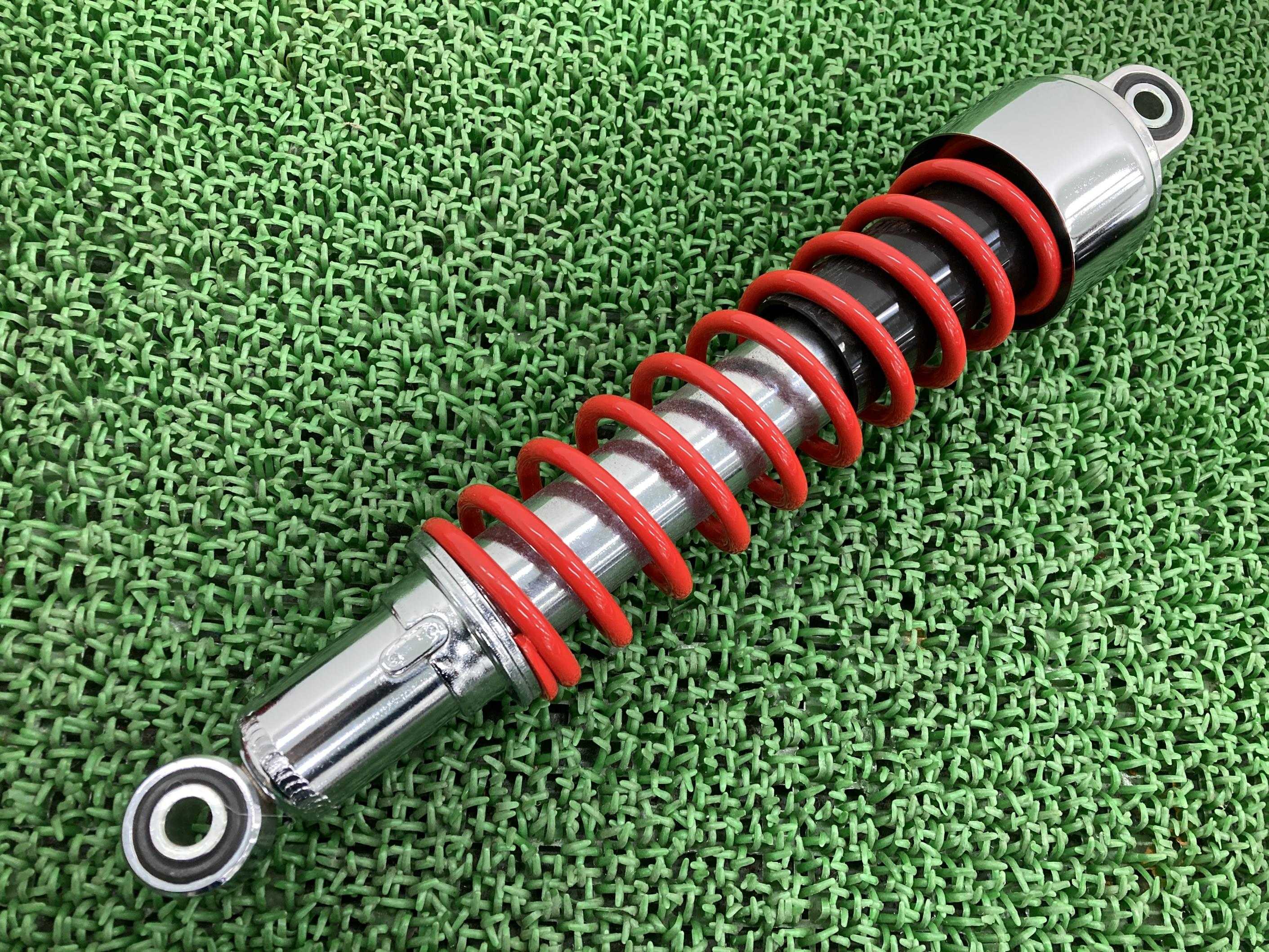 モンキー125リアサスペンション片側赤ホンダ純正バイク部品JB02Monkey125リアショックピッチ335mm曲がり無しコンディション良好車検Genuine【中古】 51