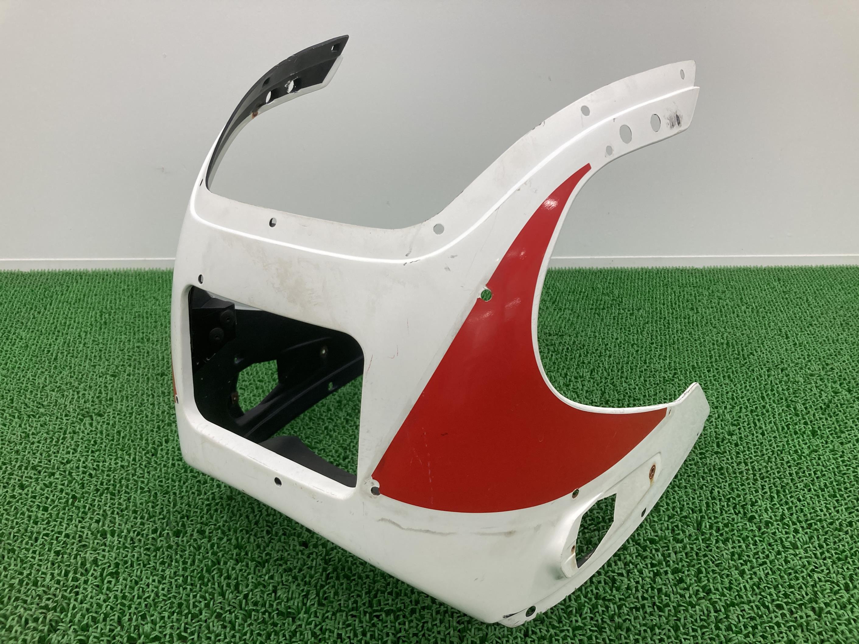 TZR250 アッパーカウル 赤/白 ヤマハ 純正 バイク 部品 当時物 マルボロカラー 割れ欠け無し 品薄 希少品 車検 Genuine 【中古】 78｜ティーエスパーツ　店