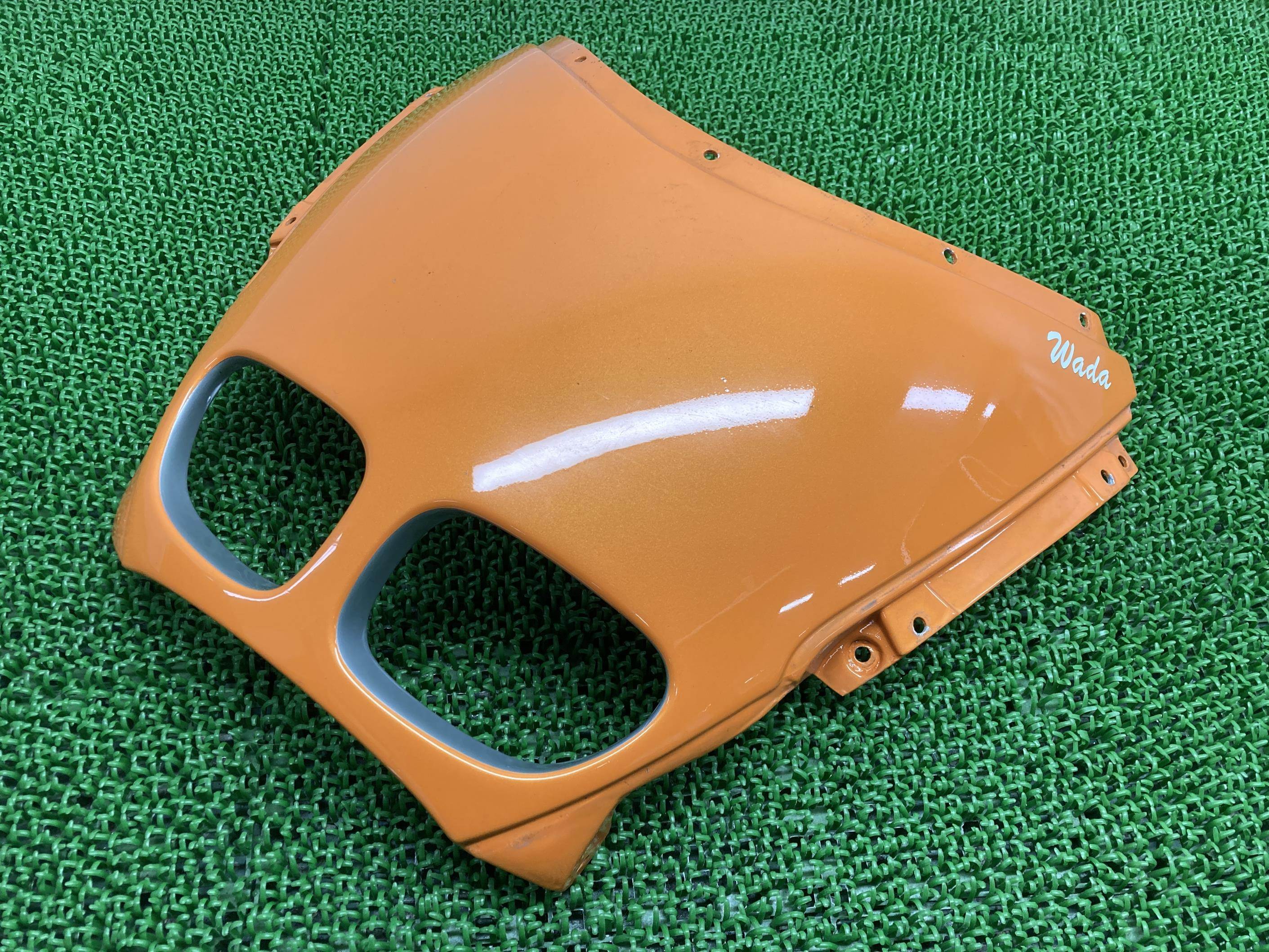 R1100Sフロントカウル橙社外バイク部品BMWFRPレースカウルアッパーカウルカスタム素材に割れ欠け無し【中古】 60｜ティーエスパーツ　店
