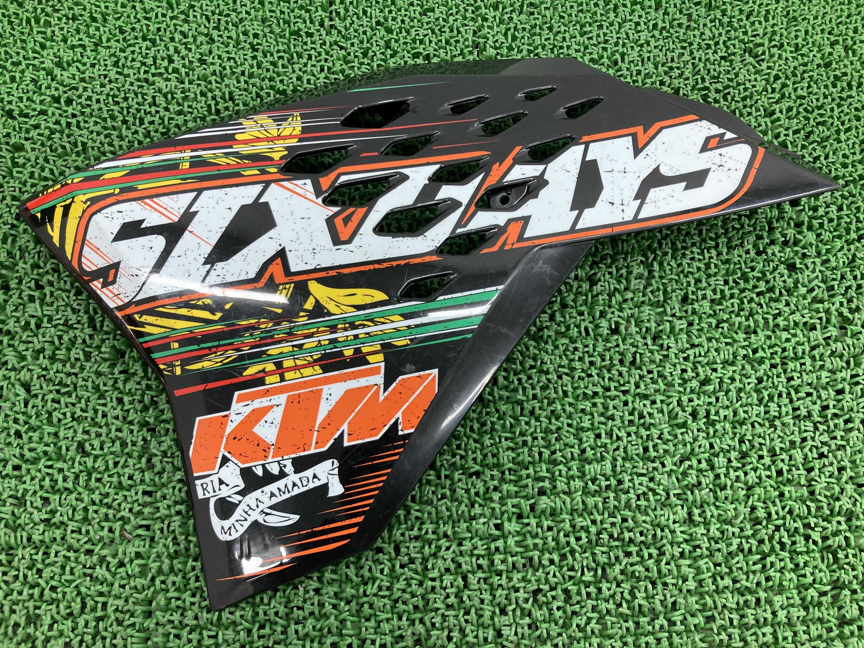 450XC-F シュラウド 左 黒/橙 KTM 純正 バイク 部品 サイドカウル 2008年 割れ欠け無し 品薄 車検 Genuine 【中古】 4