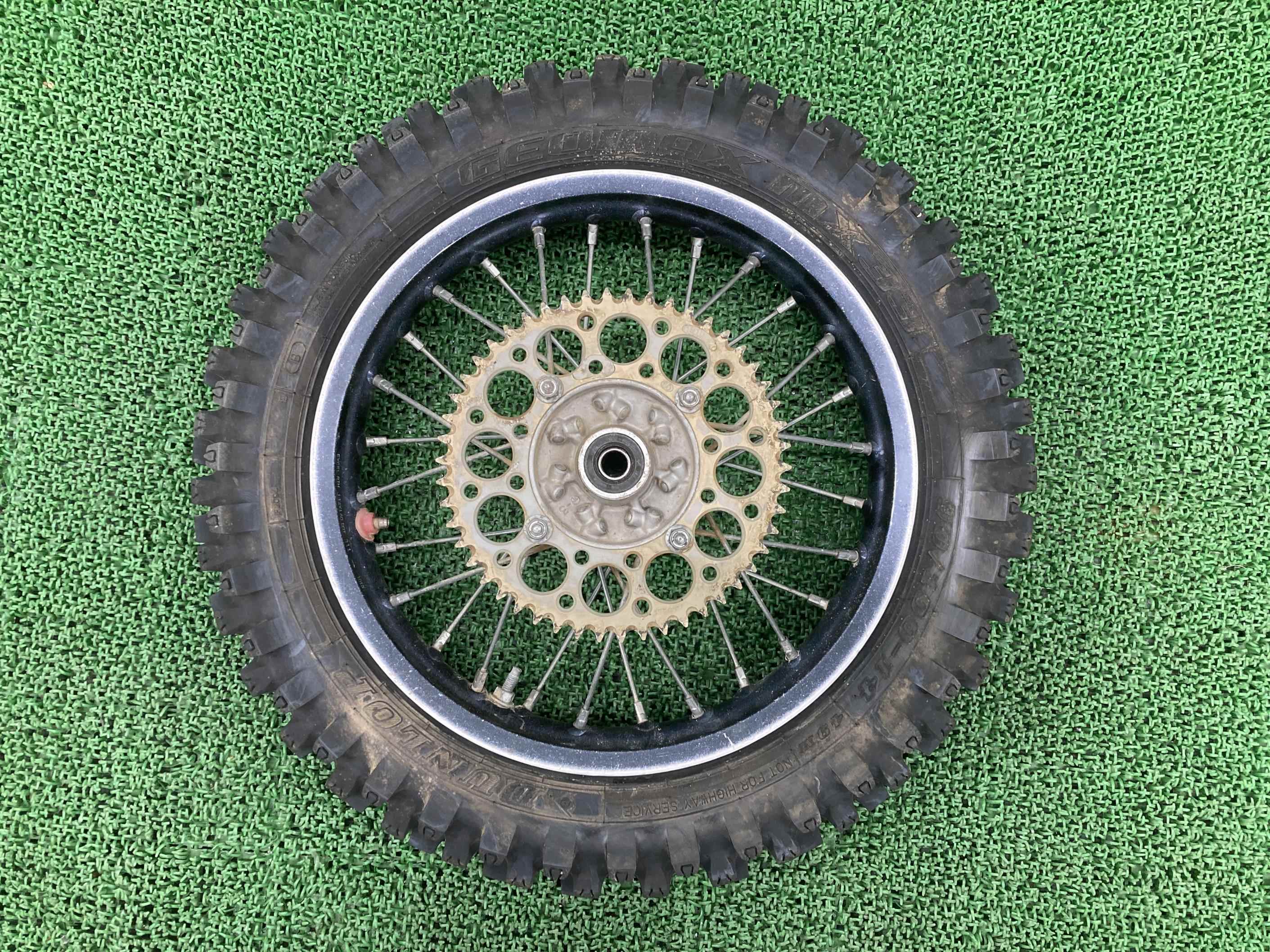 KX85リアホイールKX085D-003***カワサキ純正バイク部品KX085DエキセルリムEXCEL14×1.60スプロケットペイント素材に車検Genuine【中古】 39 17,612円