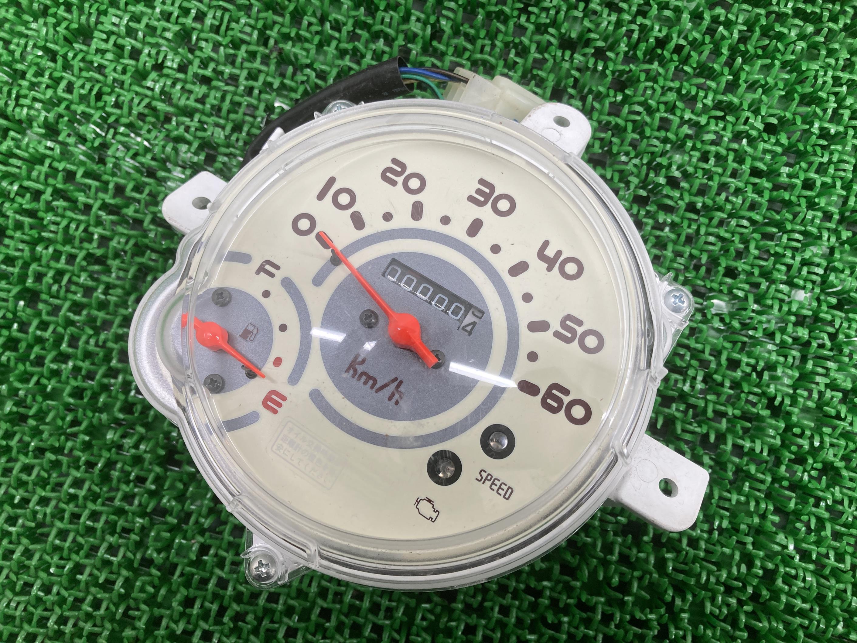 ジョルノ スピードメーター ホンダ 純正 バイク 部品 AF70 GIORNO 割れ欠け無し 品薄 希少品 車検 Genuine 【中古】 35