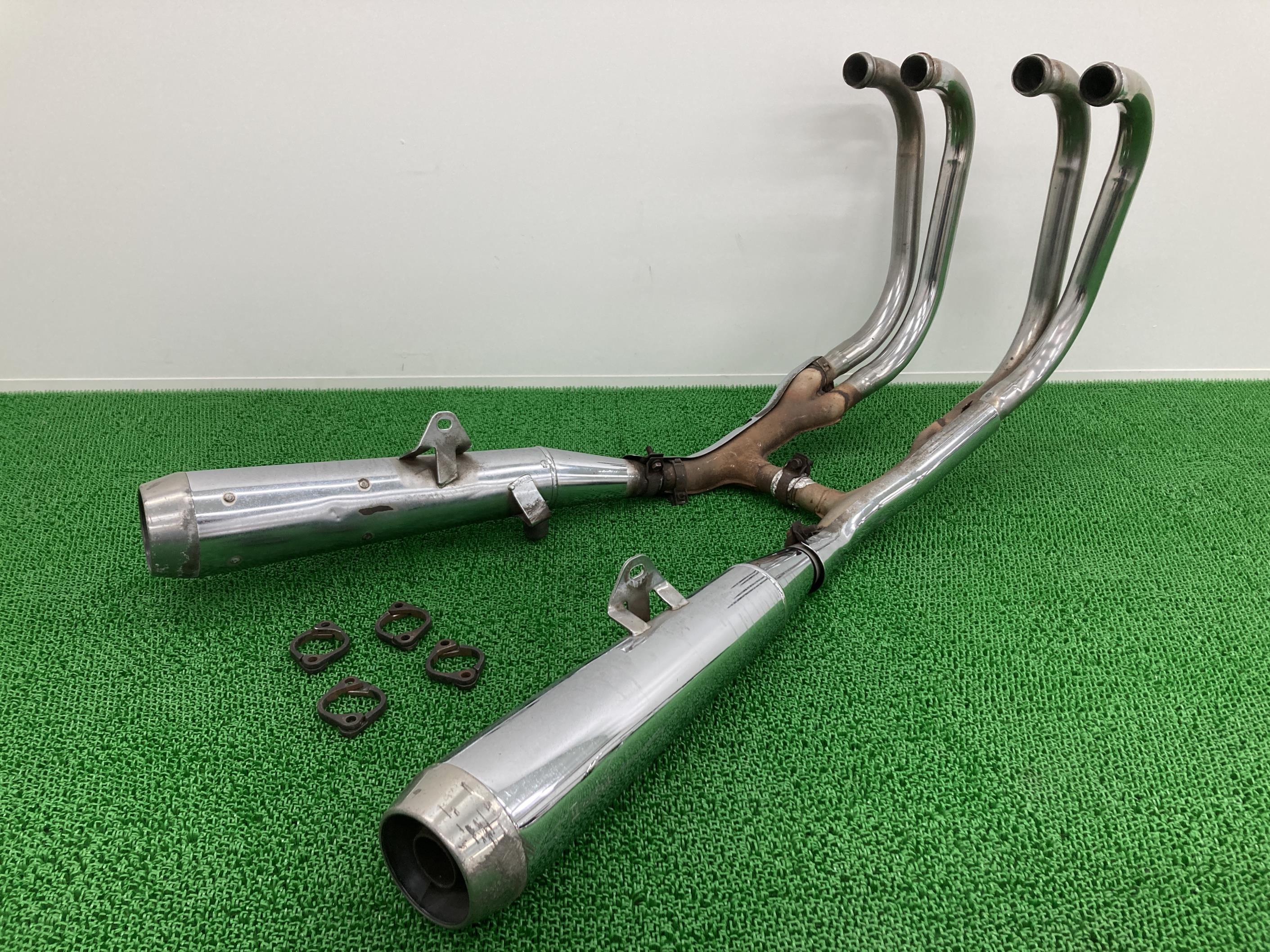 ゼファー1100 マフラー カワサキ 純正 バイク 部品 ZR1100A ZRT10A ZEPHYR1100 フルエキ 品薄 車検 Genuine 【中古】 68