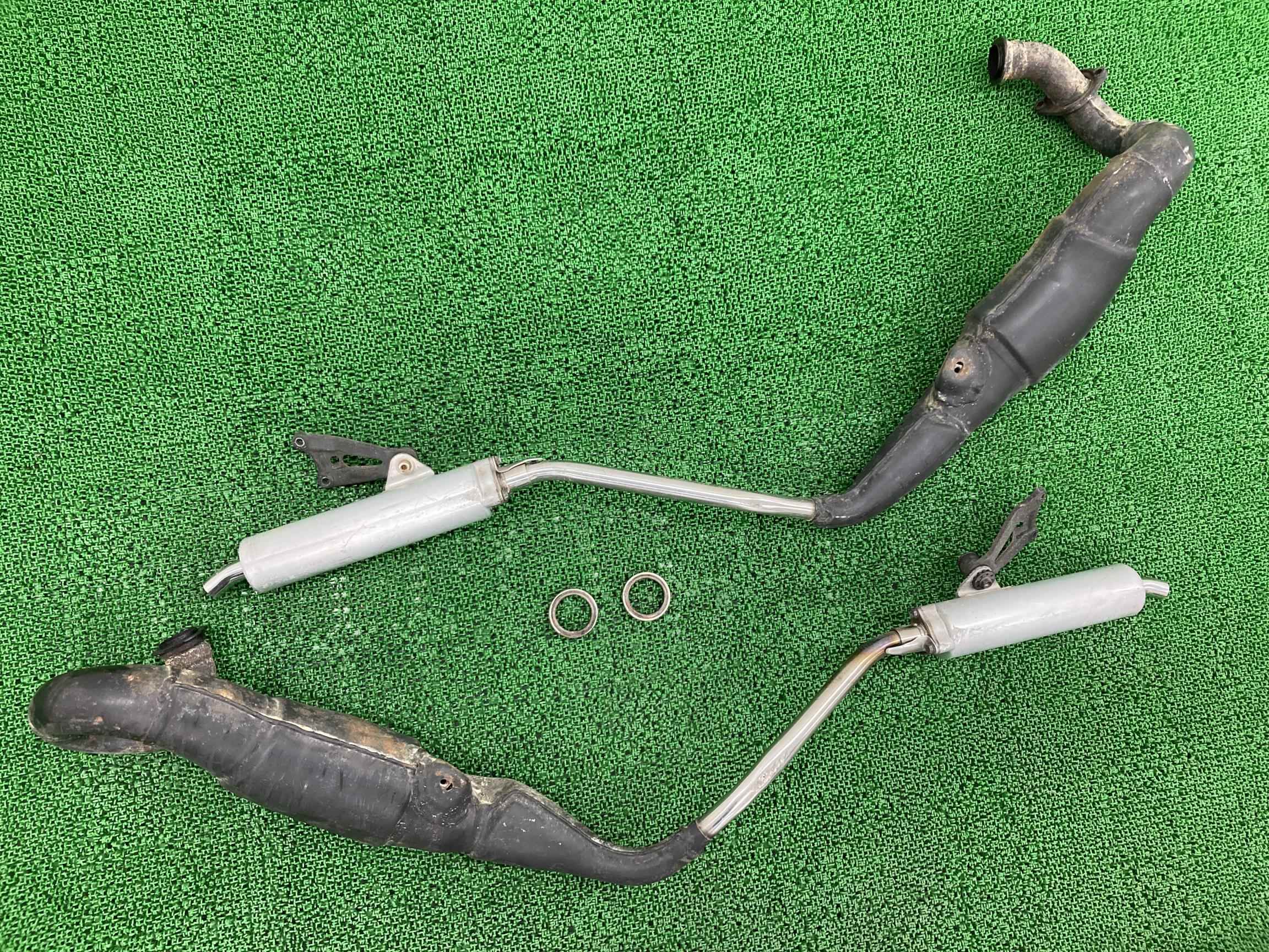 NSR250R チャンバーマフラー KV3 G ホンダ 純正 バイク 部品 MC18 機能的問題なし 品薄 希少品 ステー 車検 Genuine 【中古】 rF