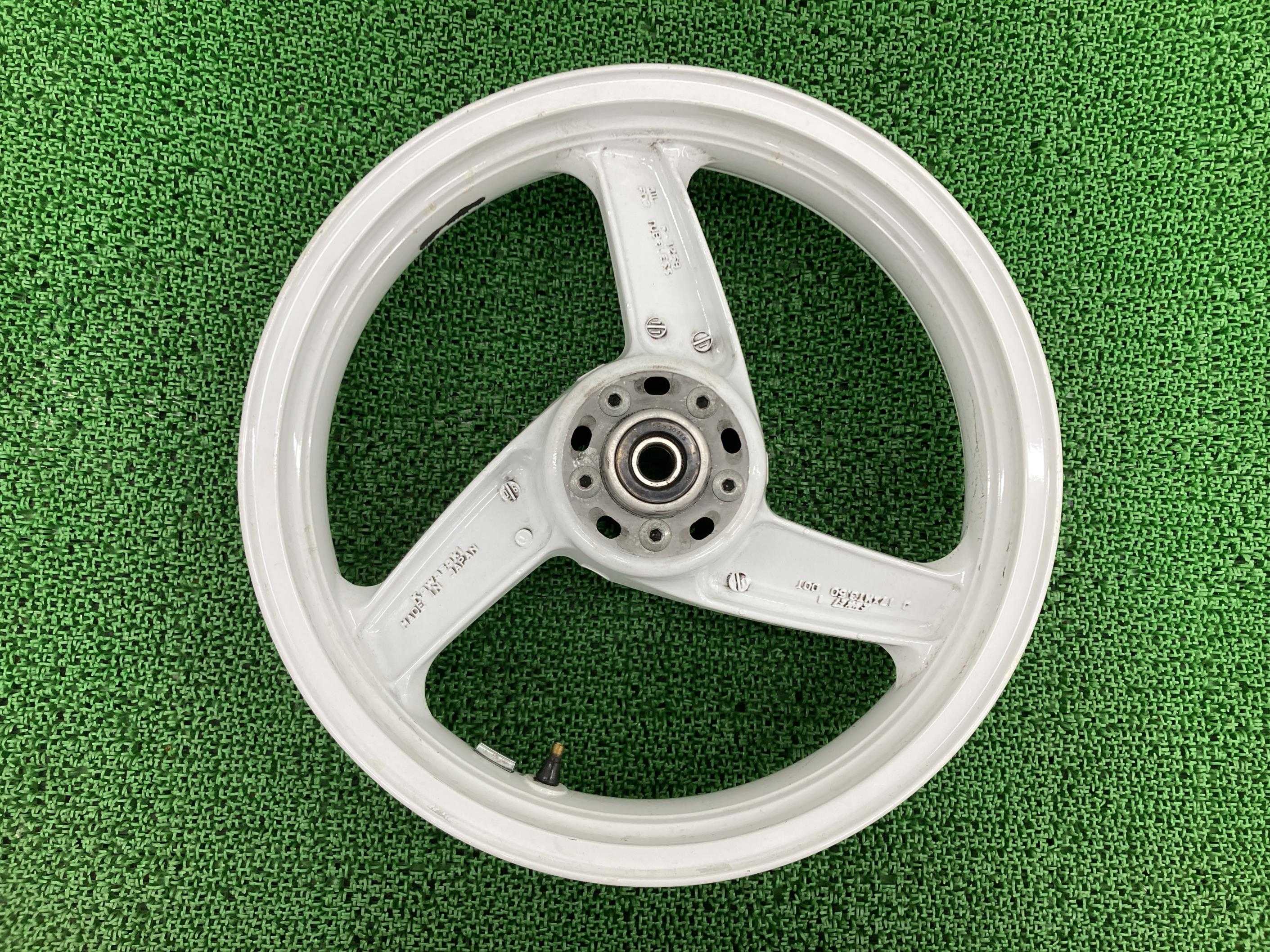 ZZ-R1100 フロントホイール カワサキ 純正 バイク 部品 ZXT10C 白 ホワイト 17×3.50 ENKEI 車検 Genuine 【中古】 26