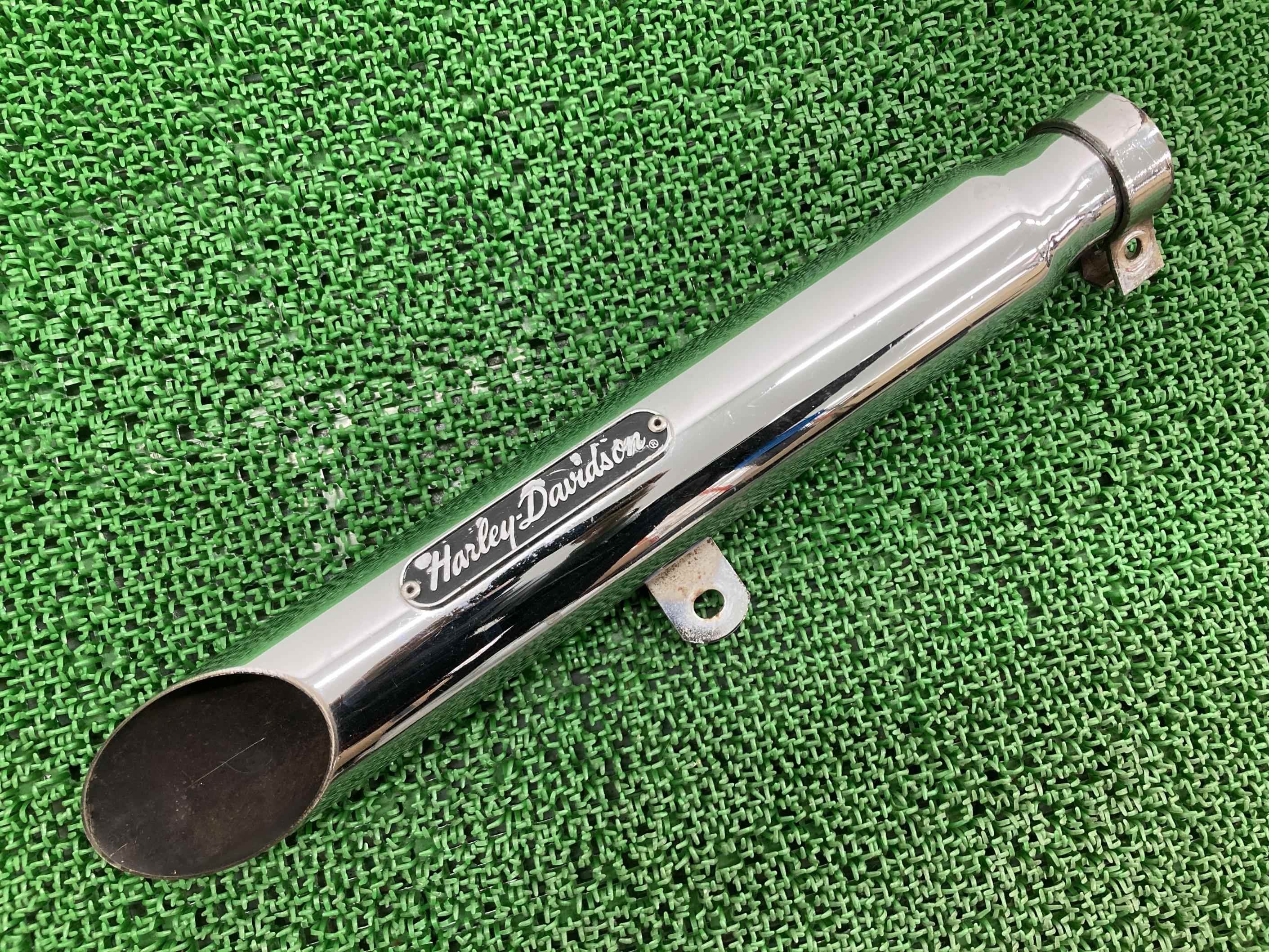XLH1000サイレンサーマフラー片側ハーレー純正バイク部品スポーツスターアイアンショベルエンブレムコケキズ無し品薄車検Genuine【中古】 18｜ティーエスパーツ　店
