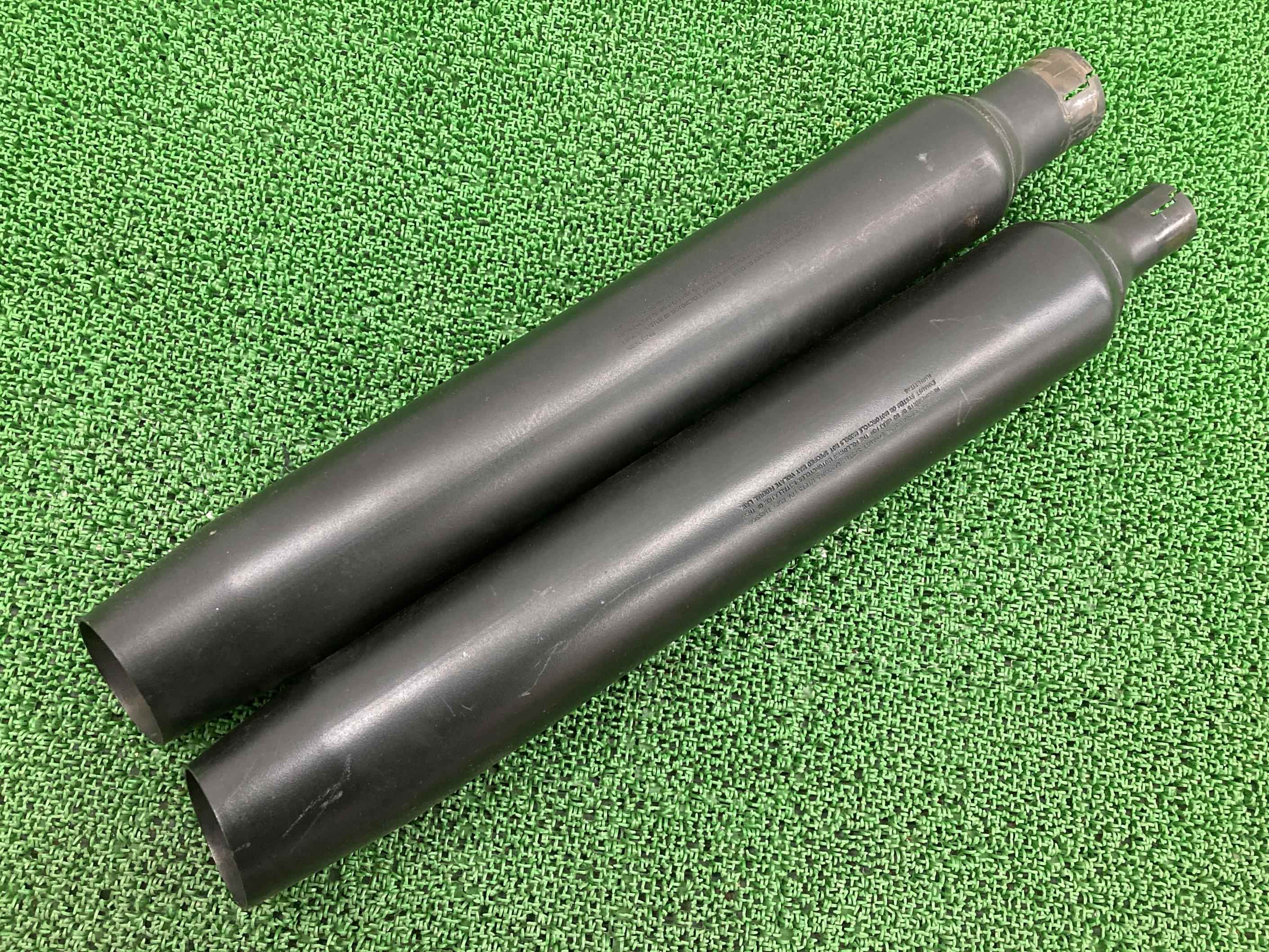 ツーリング サイレンサーマフラー ハーレー 純正 バイク 部品 64900765 64900766 FLHXS 車検 Genuine 【中古】 47