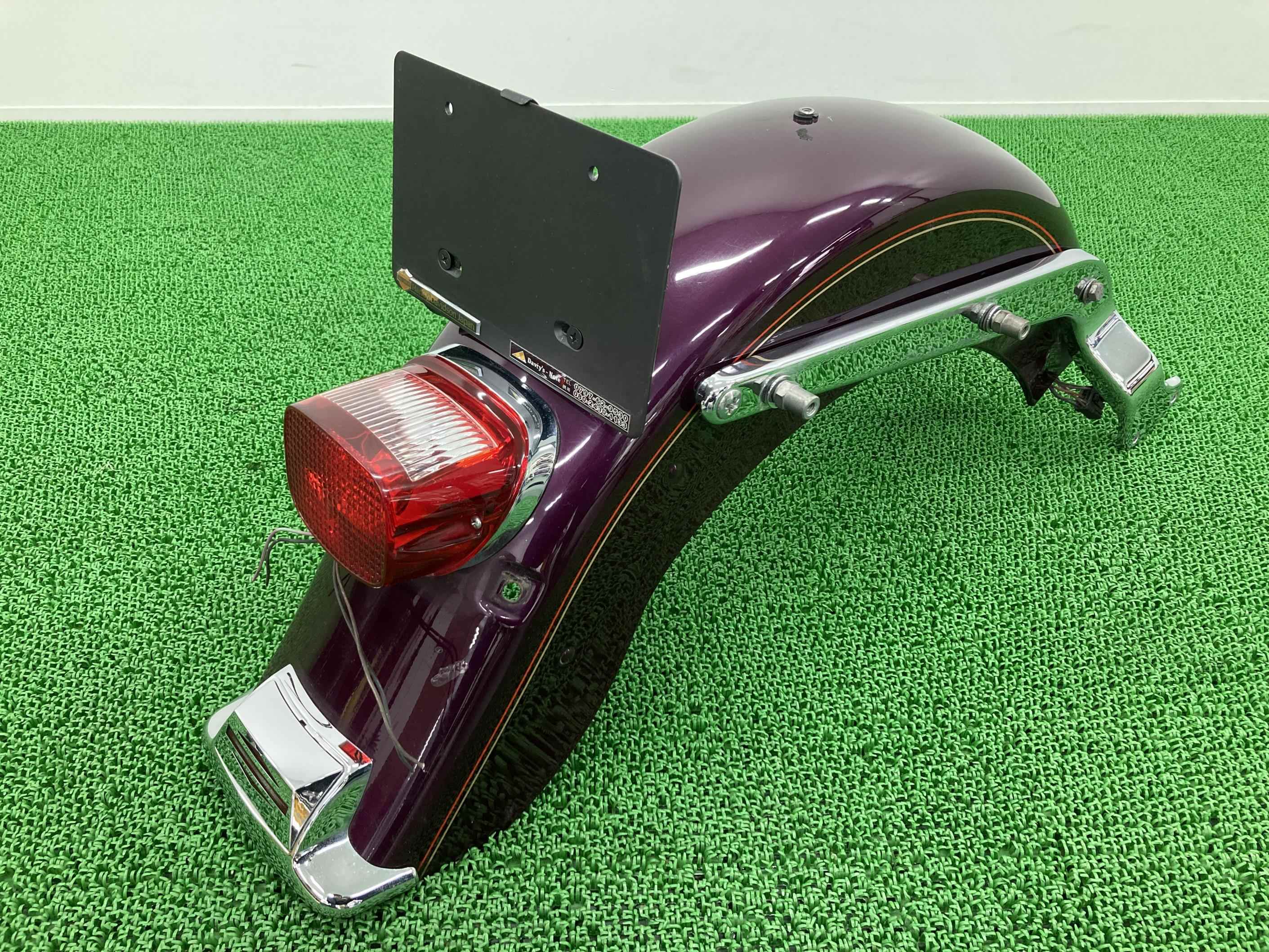 FLSTC1340リアフェンダー紫ハーレー純正バイク部品ヘリテイジソフテイルクラシックエボフェンダーチップテールランプナンバー車検Genuine【中古】 40