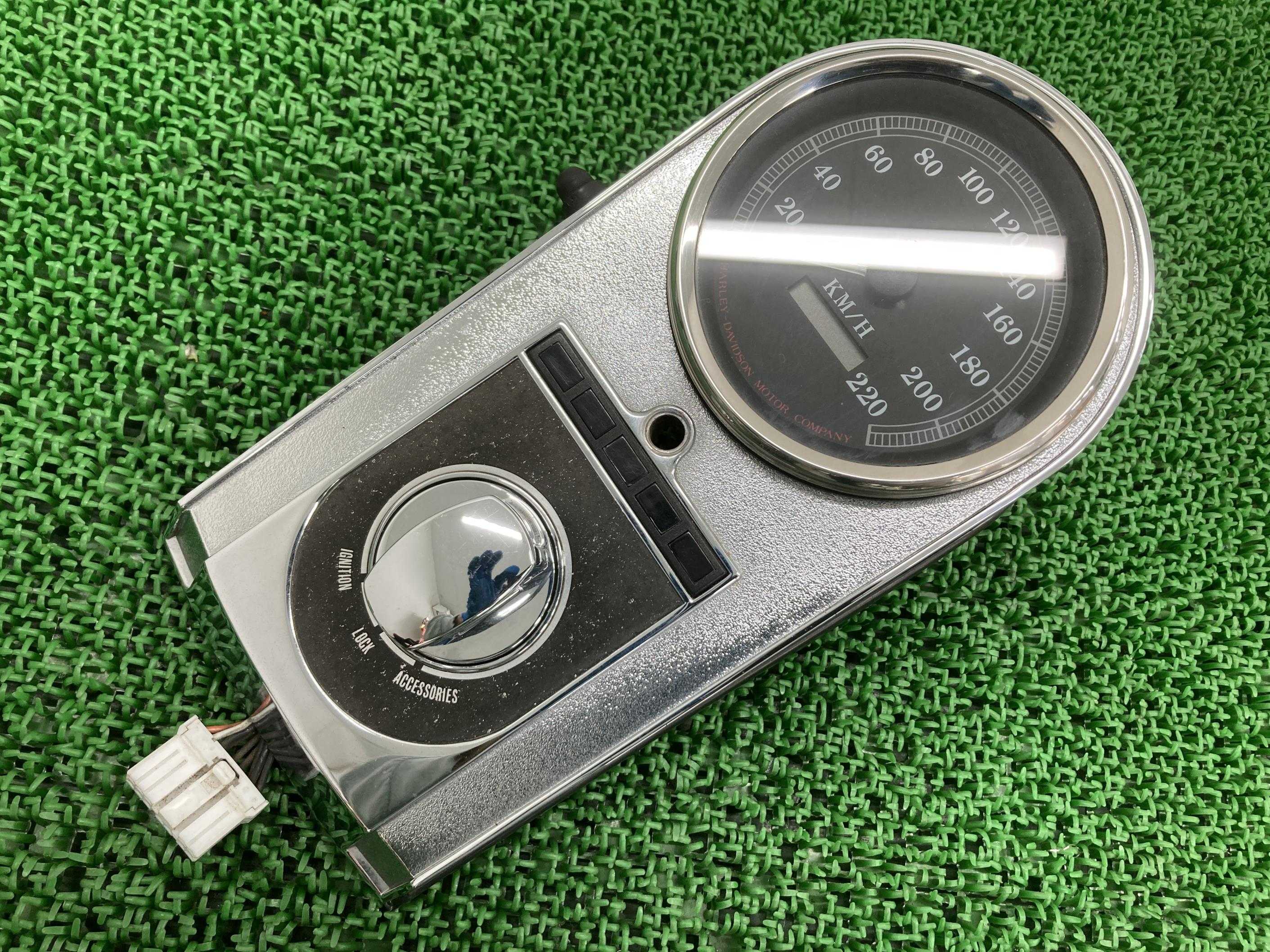 ソフテイルスピードメーターハーレー純正バイク部品FLSTCFLSTFFLSTSFXSTFXSTC車検Genuine【中古】 19