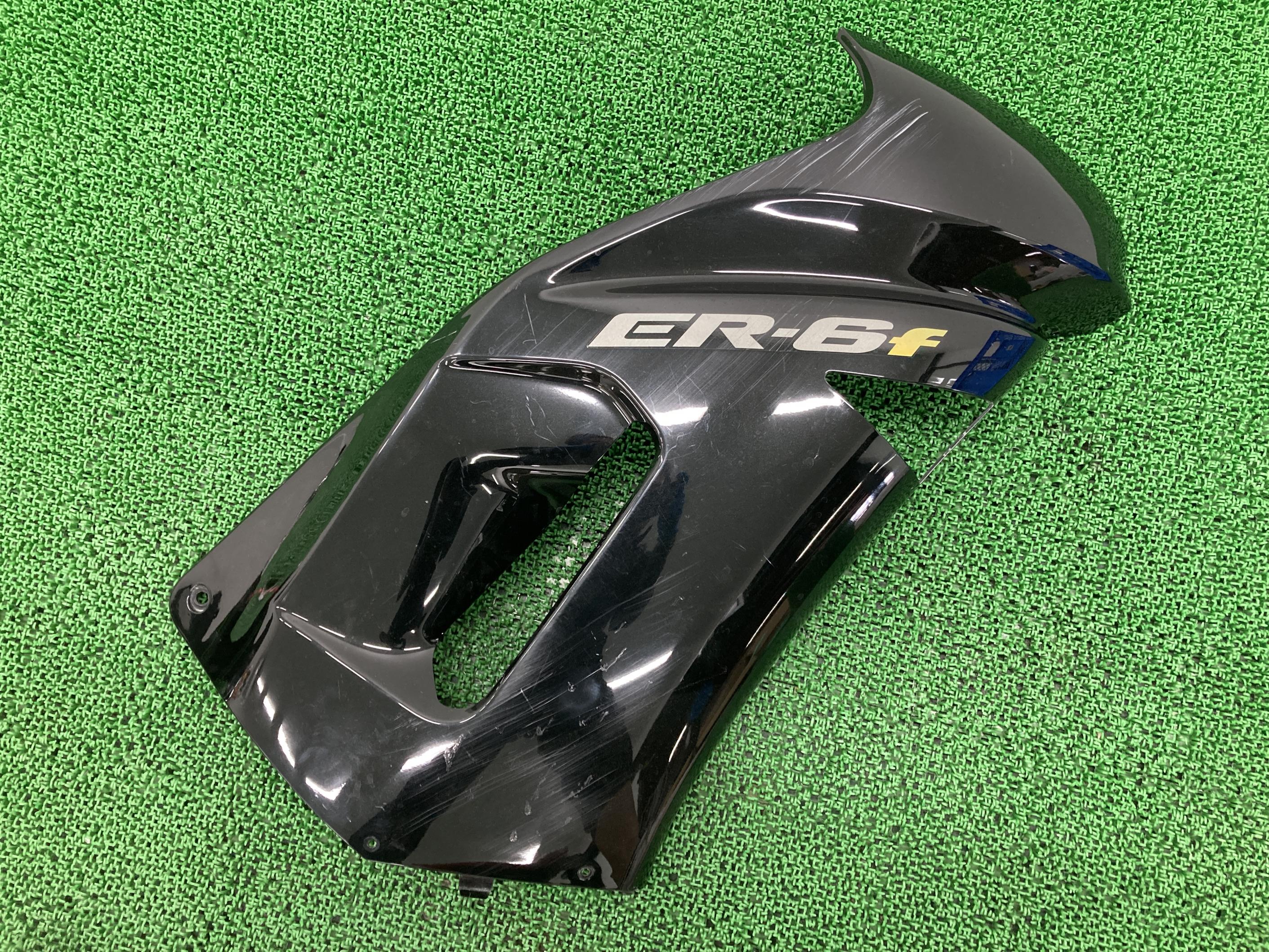 ER-6F サイドカウル 右 黒M カワサキ 純正 バイク 部品 EX650A ニンジャ650 修復素材やペイント素材に 品薄 希少品 車検 Genuine 【中古】 78
