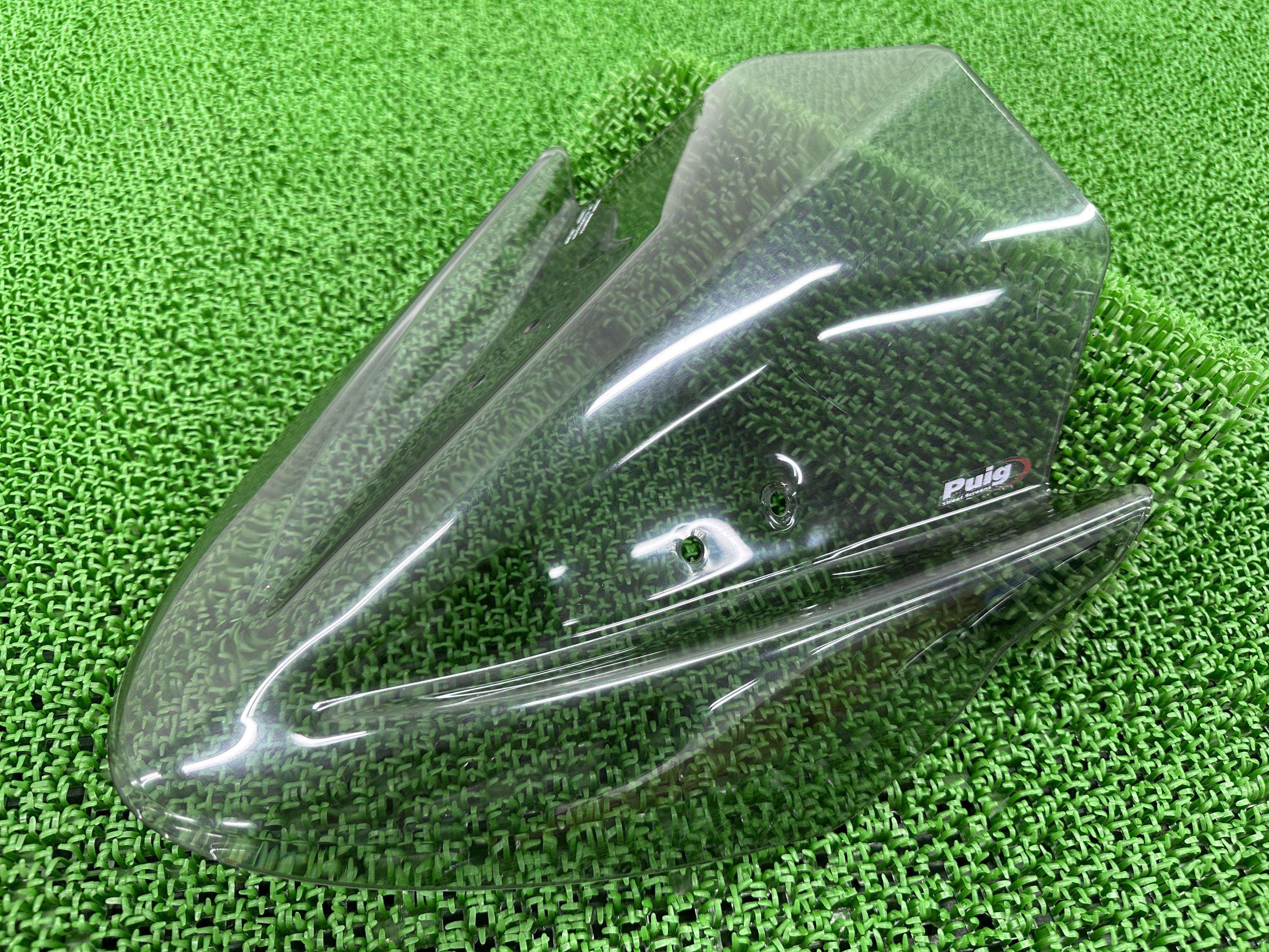 Puig製ER-6nスクリーン社外バイク部品ER650Eニュージェネレーションスクリーン12年~15年ライトスモーク割れ欠け無しプーチ【中古】 36|ティーエスパーツ 店