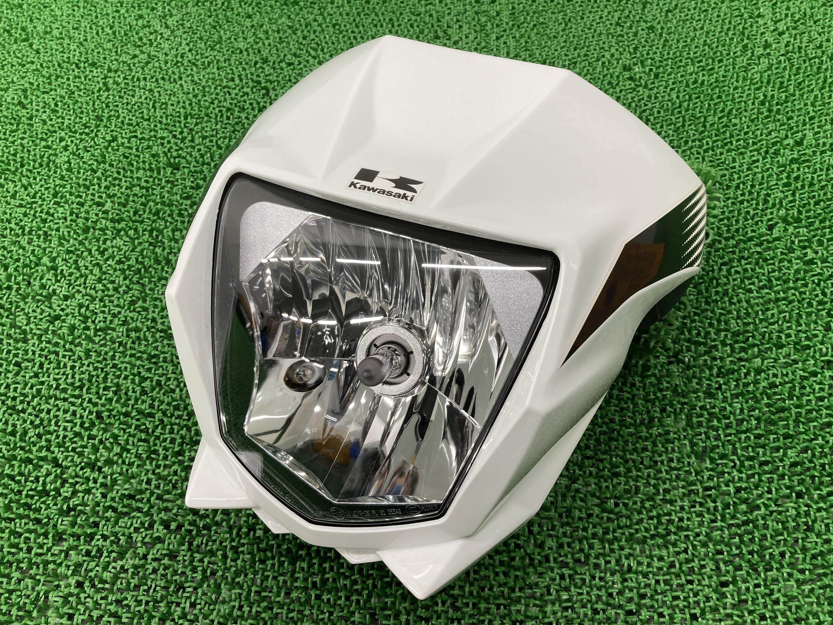 KLX230 ライトカウル 白 カワサキ 純正 バイク 部品 LX230A ヘッドライト コンディション良好 品薄 希少品 車検 Genuine 【中古】 42