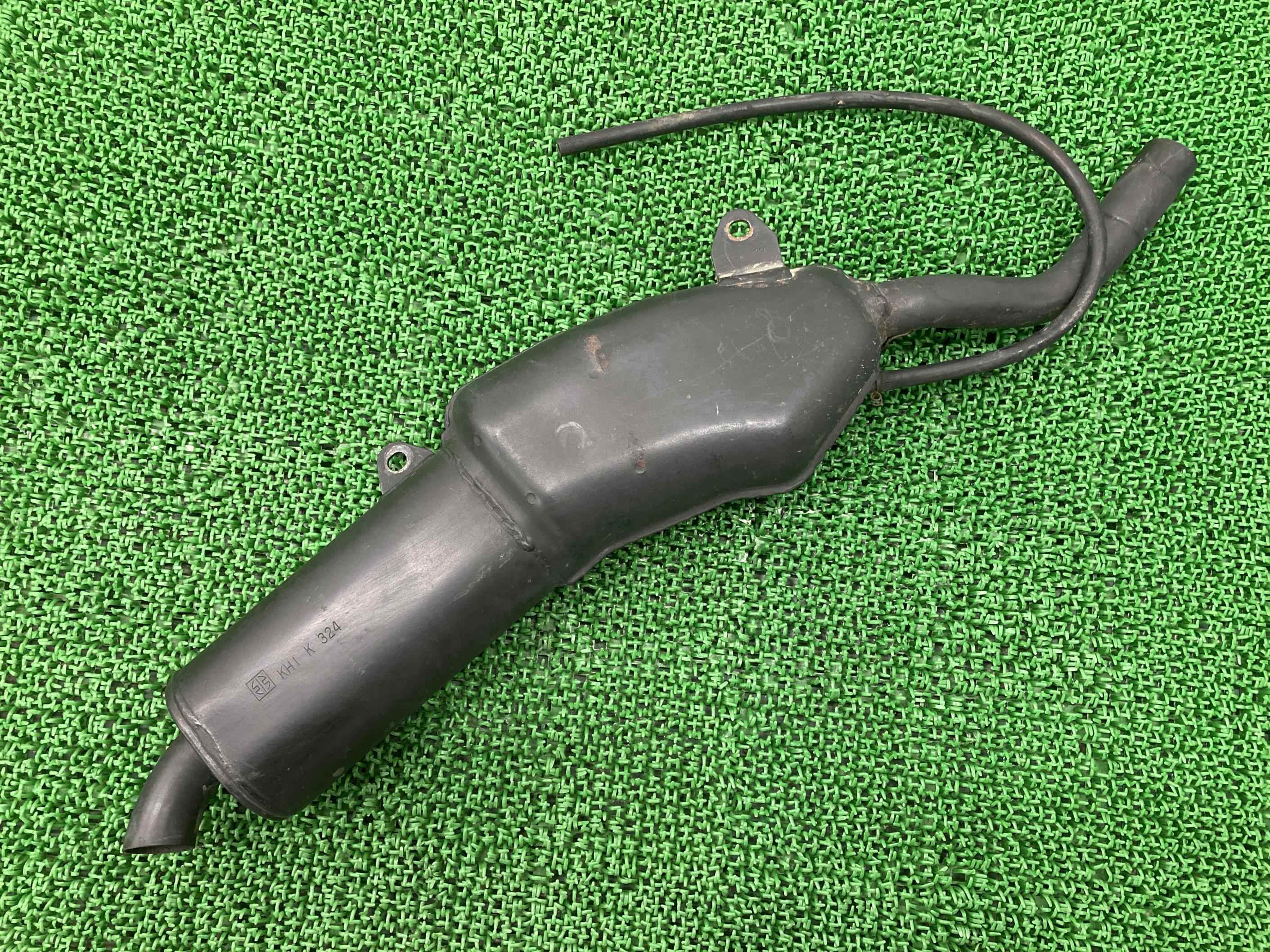 KDX220SR サイレンサーマフラー カワサキ 純正 バイク 部品 DX220B コケキズ無し 品薄 希少品 車検 Genuine 【中古】 18|ティーエスパーツ 店