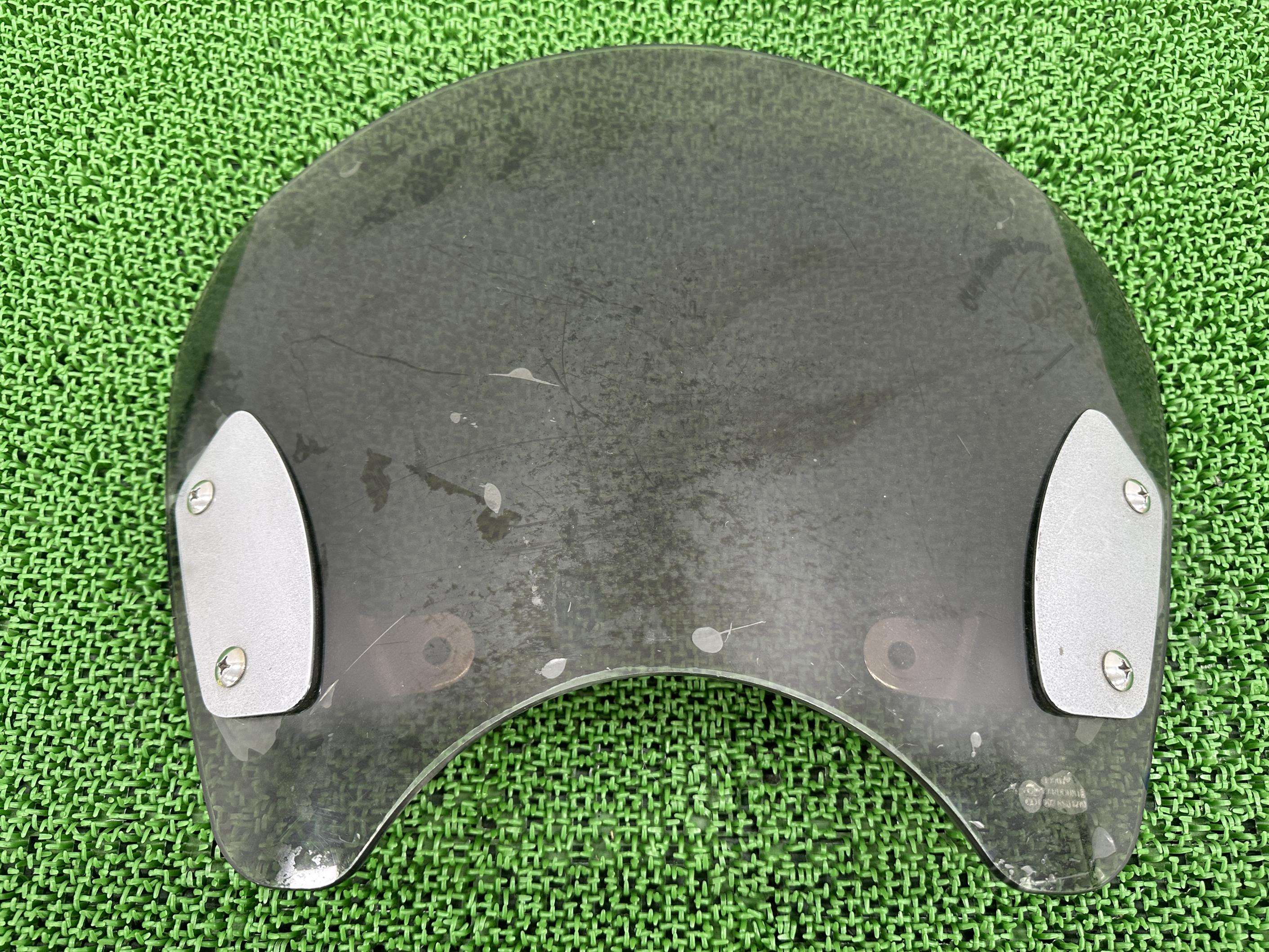 ドラッグスター1100スクリーンヤマハ純正バイク部品VP13JオプションブルバードウインドスクリーンVスター1100ペイント素材に割れ欠け無し車検Genuine【中古】 34