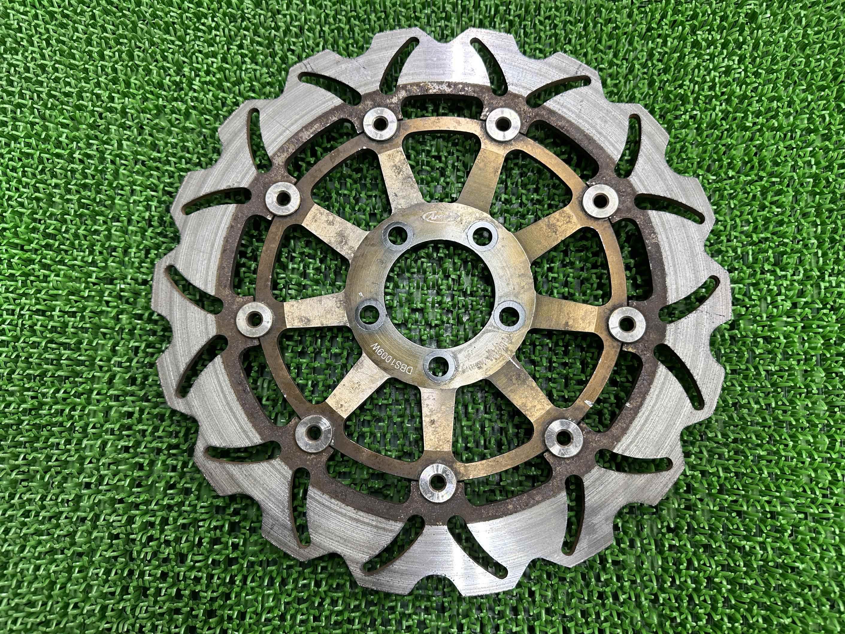ARASHI製ZRX1200R フロントブレーキディスク 片側 DBS1009W 社外 バイク 部品 アラシ ディスクローター ZRX1100 曲がり無し 【中古】 Rd