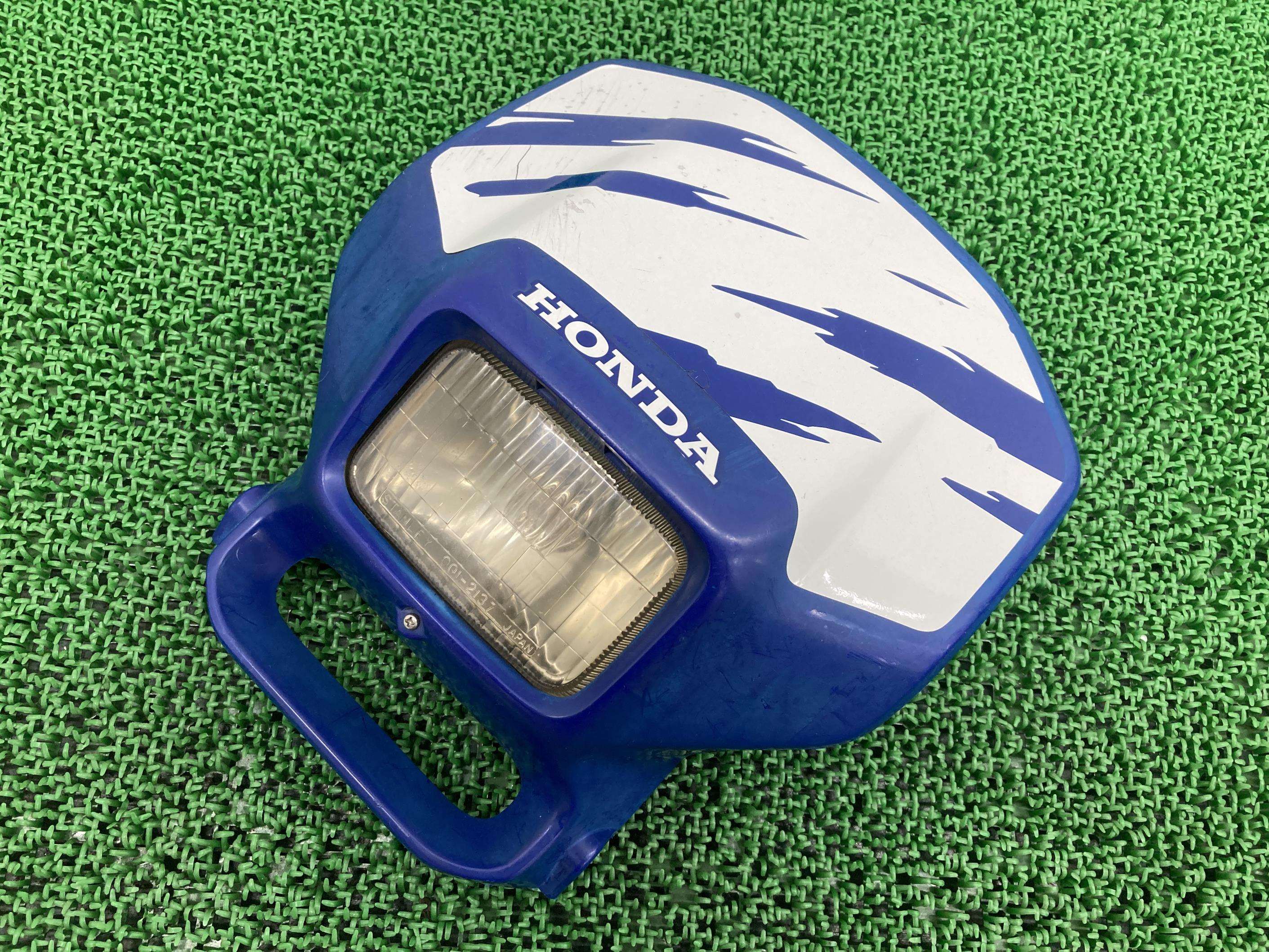 XL250ディグリー ライトカウル 青 ホンダ 純正 バイク 部品 MD26 フロリダブルー ヘッドライト付き 割れ欠け無し 品薄 車検 Genuine 【中古】 38