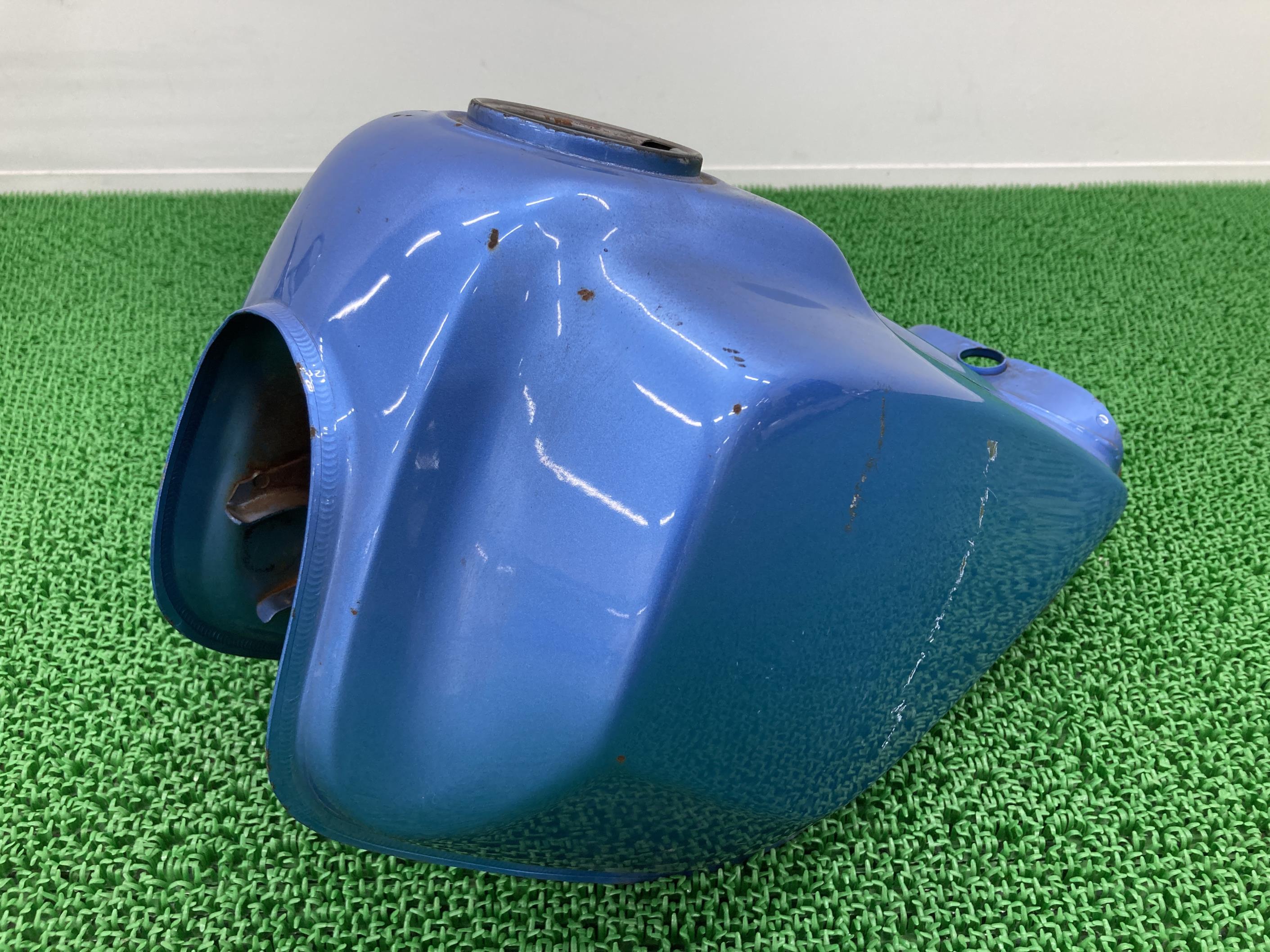 TW200Eタンク水色Mヤマハ純正バイク部品DG07Jフューエルタンク凹み無し品薄希少品車検Genuine【中古】 23