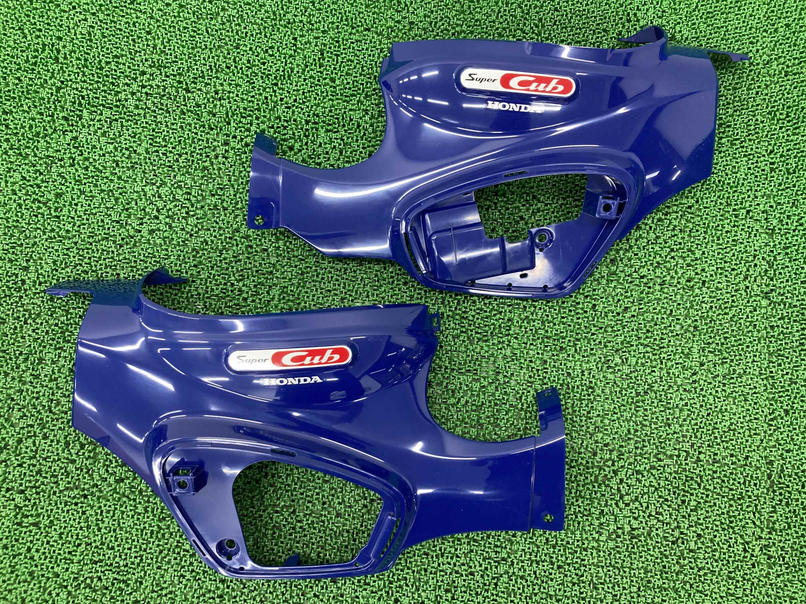 スーパーカブ110プロ サイドカウル 左右 紺 ホンダ 純正 バイク 部品 JA42 JA61 シートカウル 品薄 希少品 車検 Genuine 【中古】 11