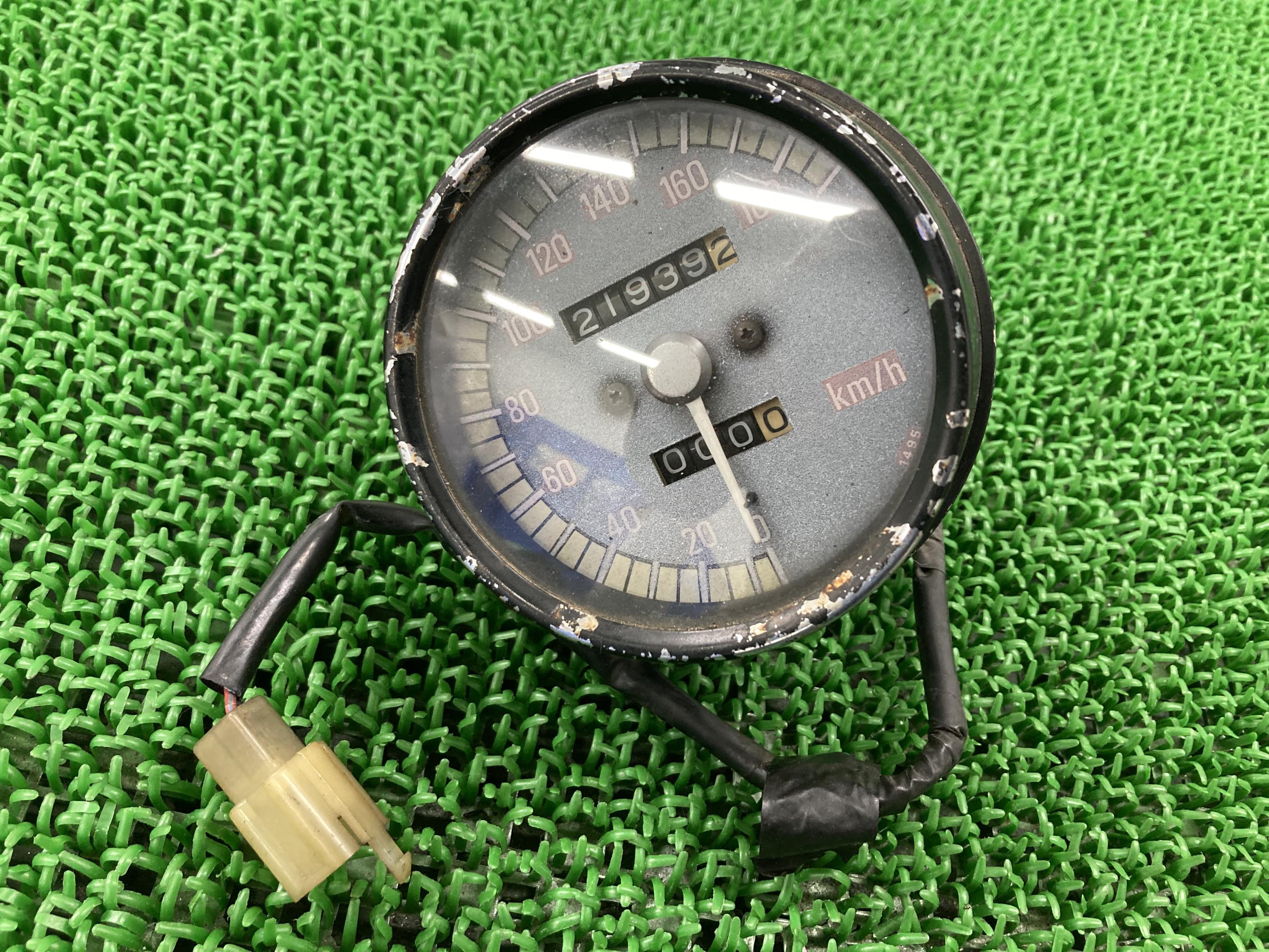 バリオス スピードメーター カワサキ 純正 バイク 部品 ZR250A 割れ欠け無し 品薄 希少品 車検 Genuine 【中古】 75｜ティーエスパーツ　店