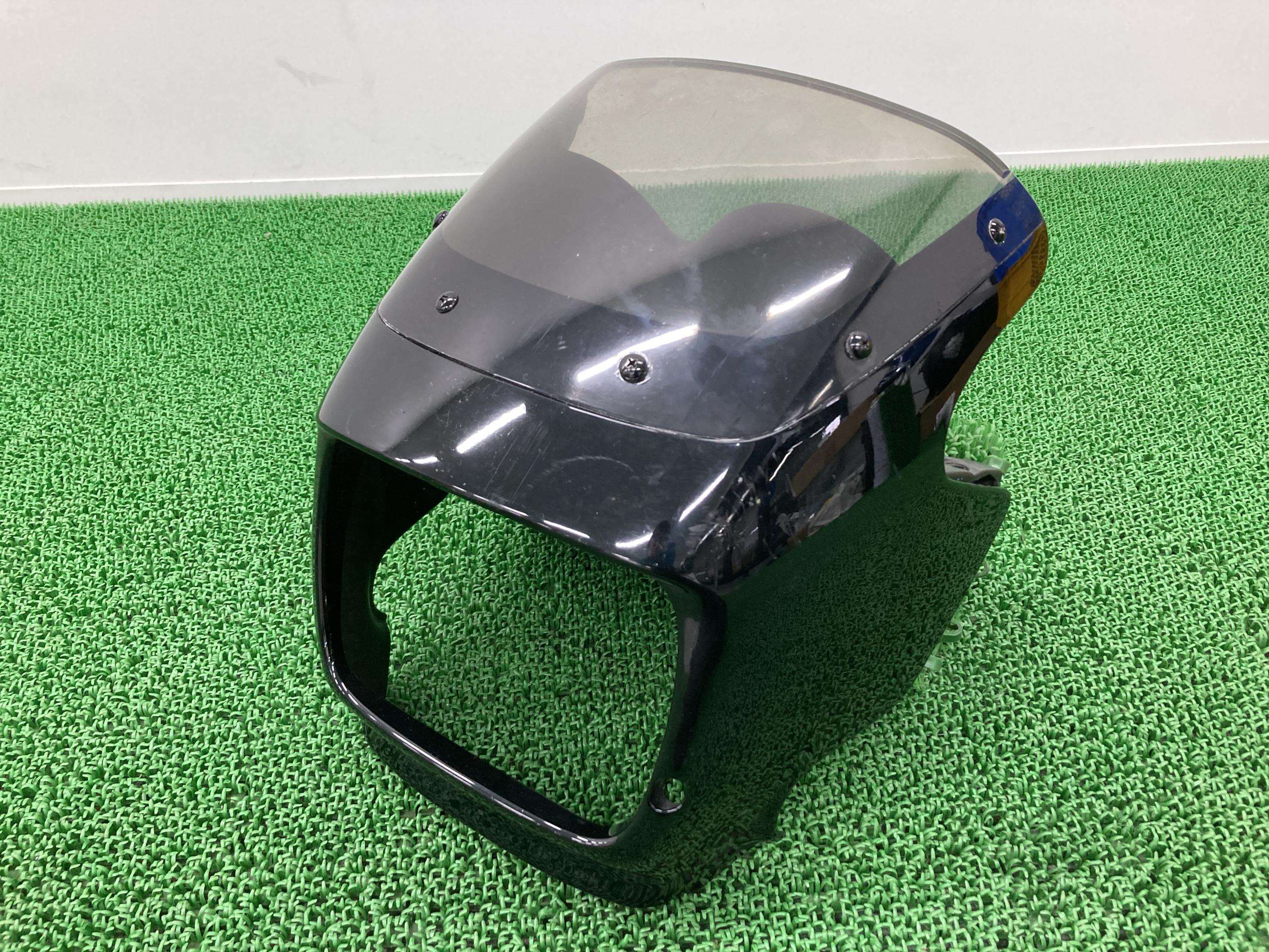 ZRX400 ビキニカウル 黒 カワサキ 純正 バイク 部品 ZR400E アッパーカウル スクリーン ライトカウル 割れ欠け無し 車検 Genuine 【中古】 99 25,350円