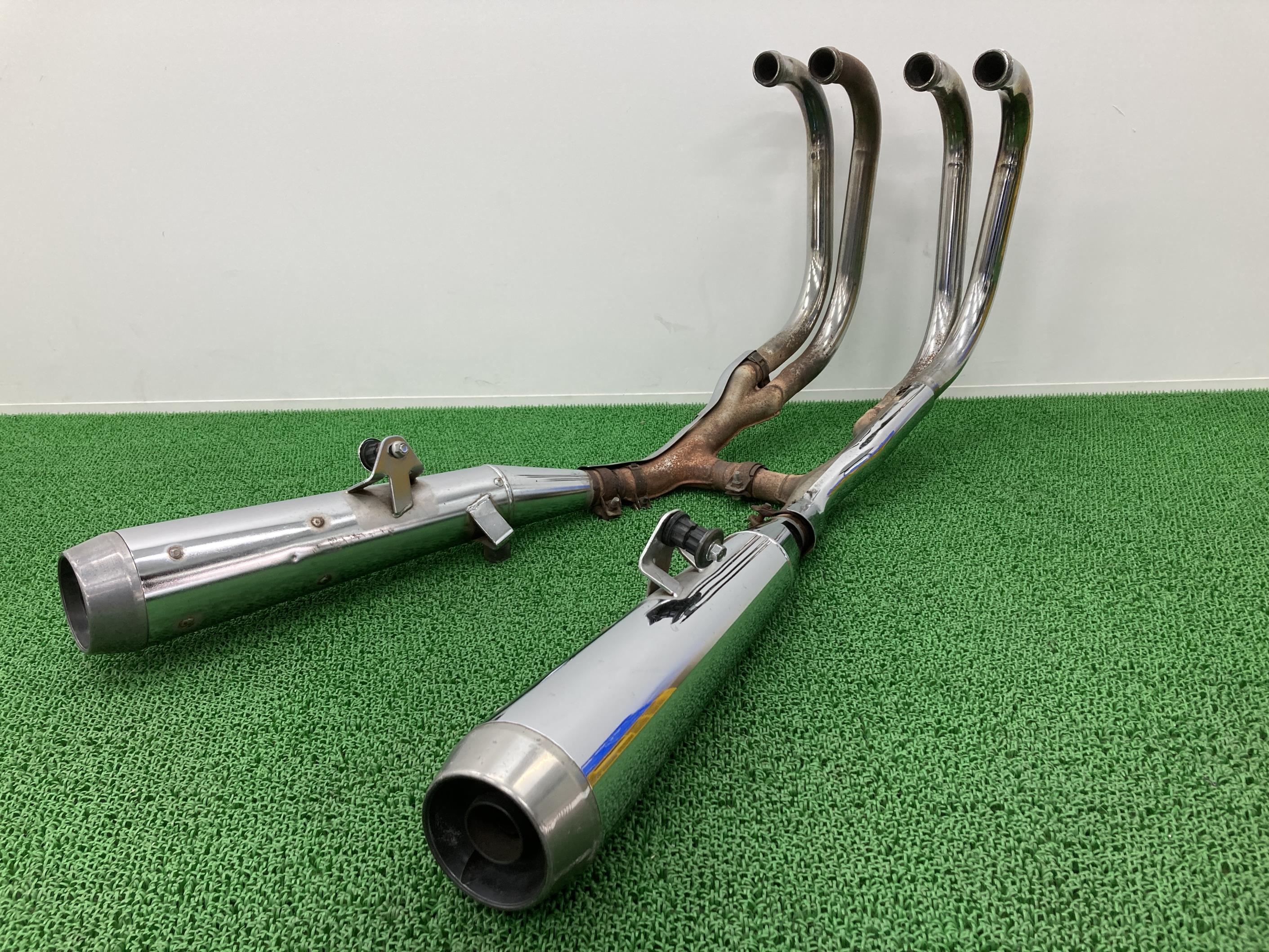 ゼファー1100 マフラー K296 カワサキ 純正 バイク 部品 ZR1100A ZRT10A ZEPHYR1100 フルエキ 機能的問題なし 車検 Genuine 【中古】 rO