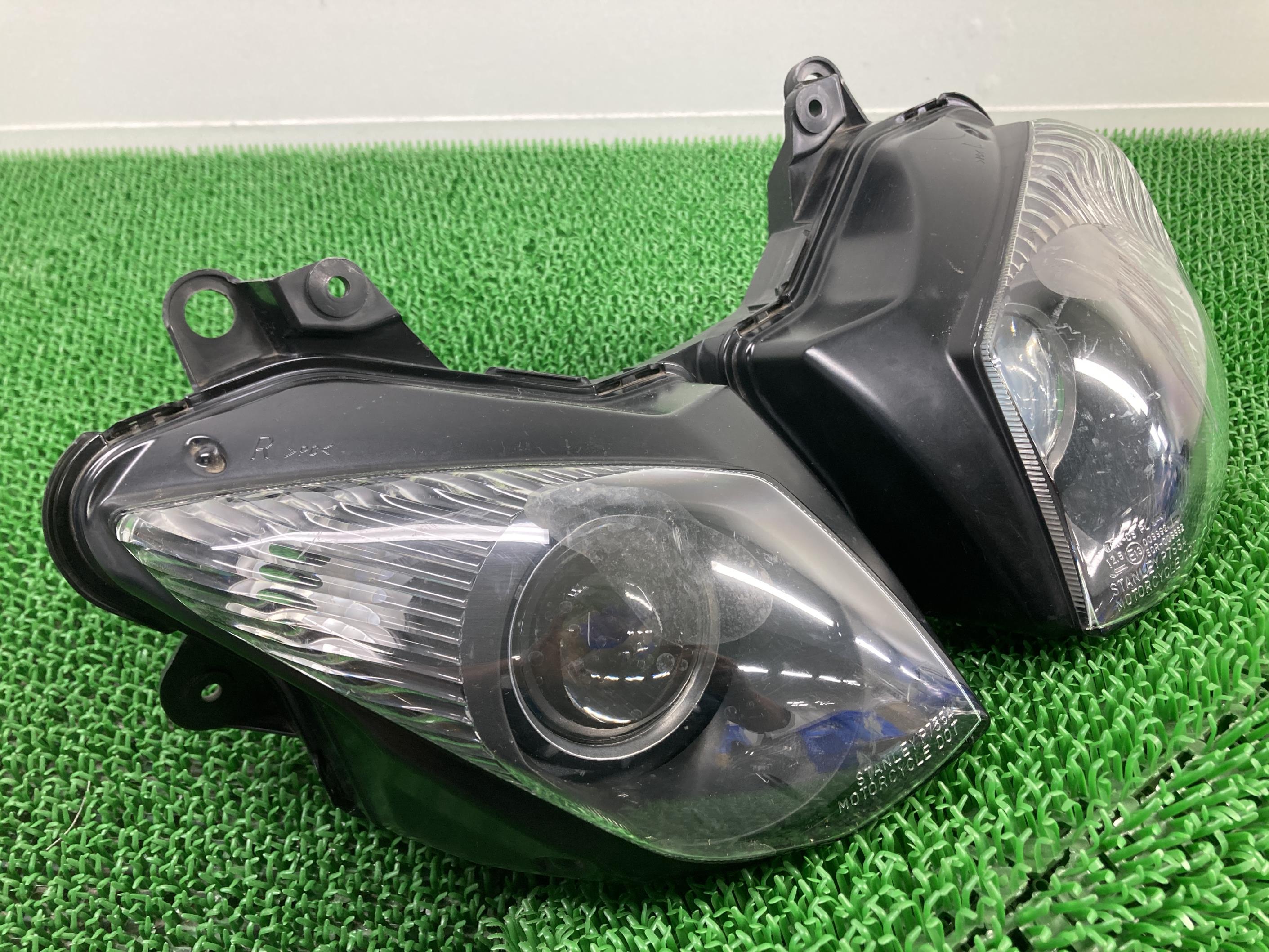 ZX-10R ヘッドライト カワサキ 純正 バイク 部品 ZXT00E 修復素材に 品薄 希少品 車検 Genuine 【中古】 69