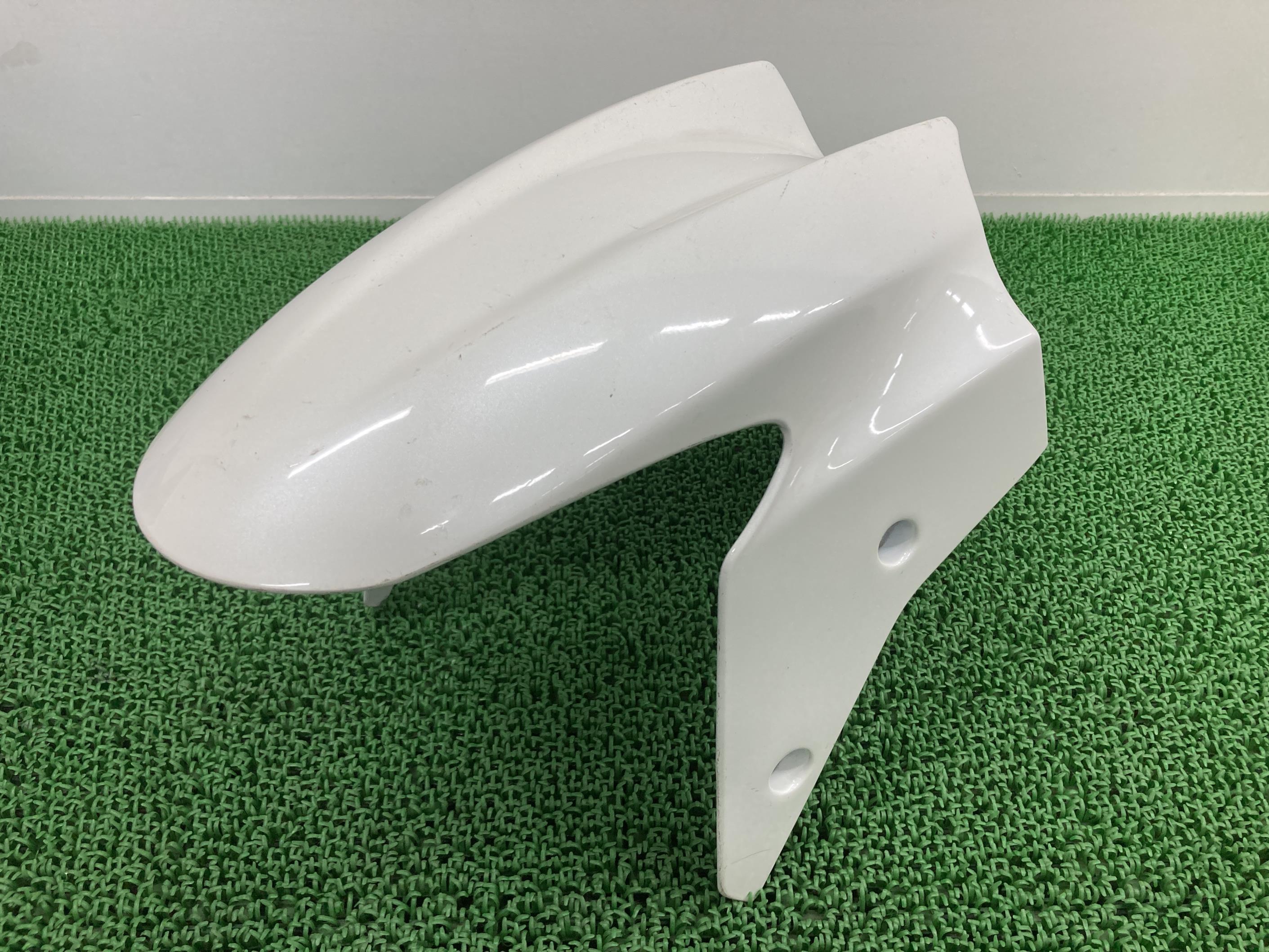 NINJA250R フロントフェンダー パール 35004-0079 カワサキ 純正 バイク 部品 EX250K ニンジャ250 割れ欠け無し 品薄 希少品 車検 Genuine 【中古】 Na|ティーエスパーツ 店