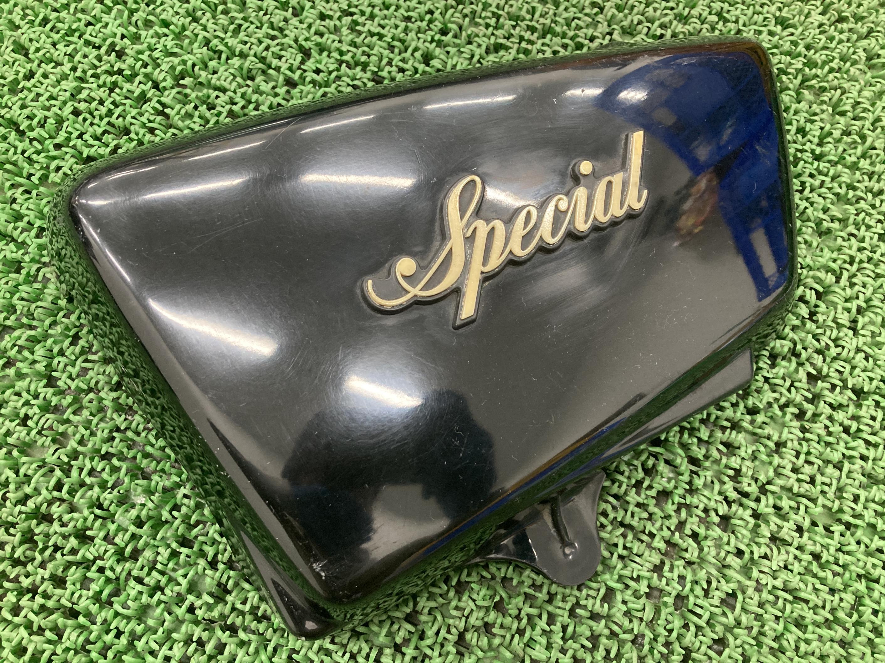 XS650SP サイドカバー 左 ヤマハ 純正 バイク 部品 3G5 当時物 エンブレム付き ペイント素材に 割れ欠け無し 車検 Genuine 【中古】 19｜ティーエスパーツ　店