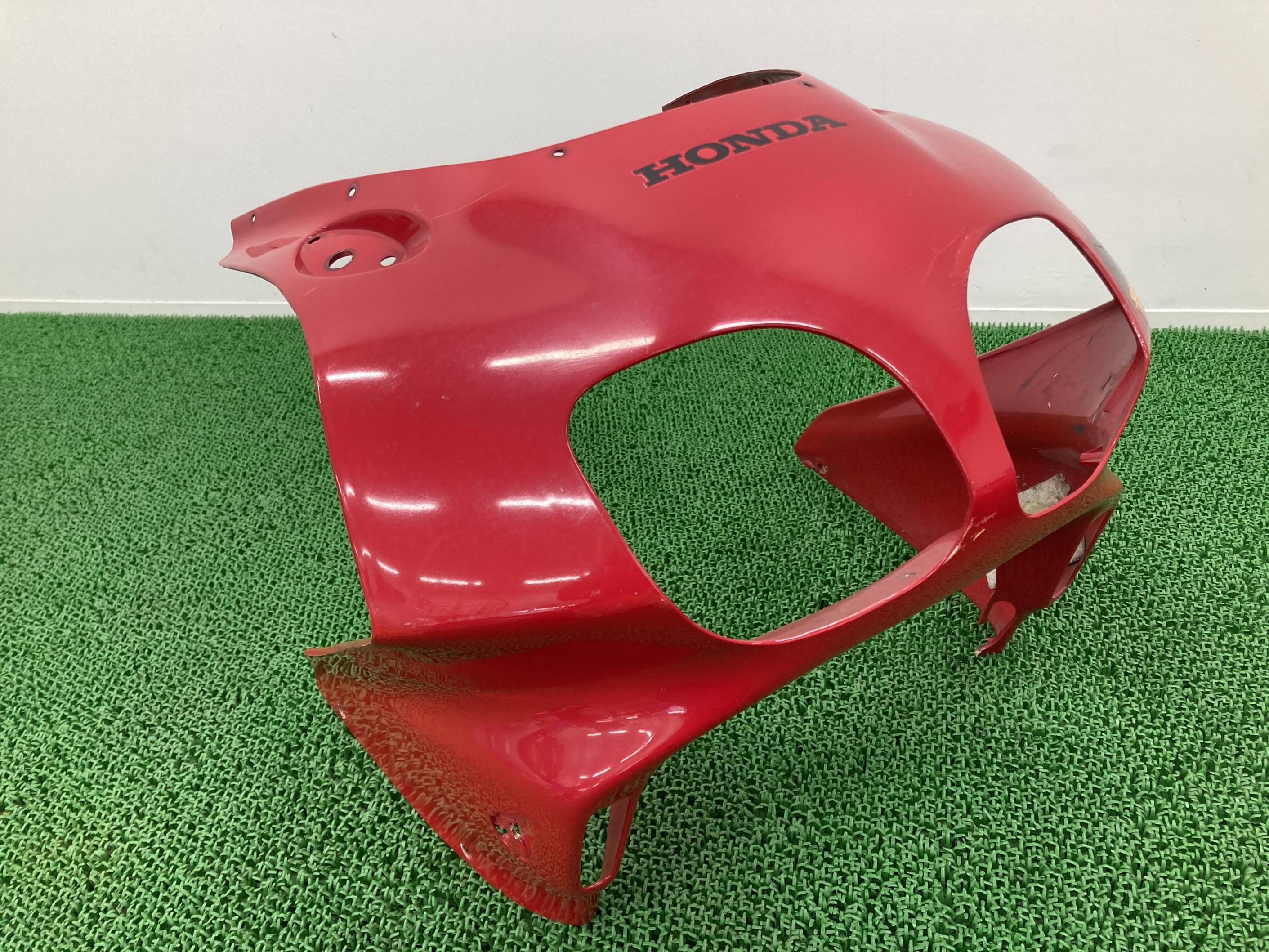 NS-1 アッパーカウル 赤 GAA ホンダ 純正 バイク 部品 AC12 エヌワン 後期 修復素材に 品薄 車検 Genuine 【中古】 In