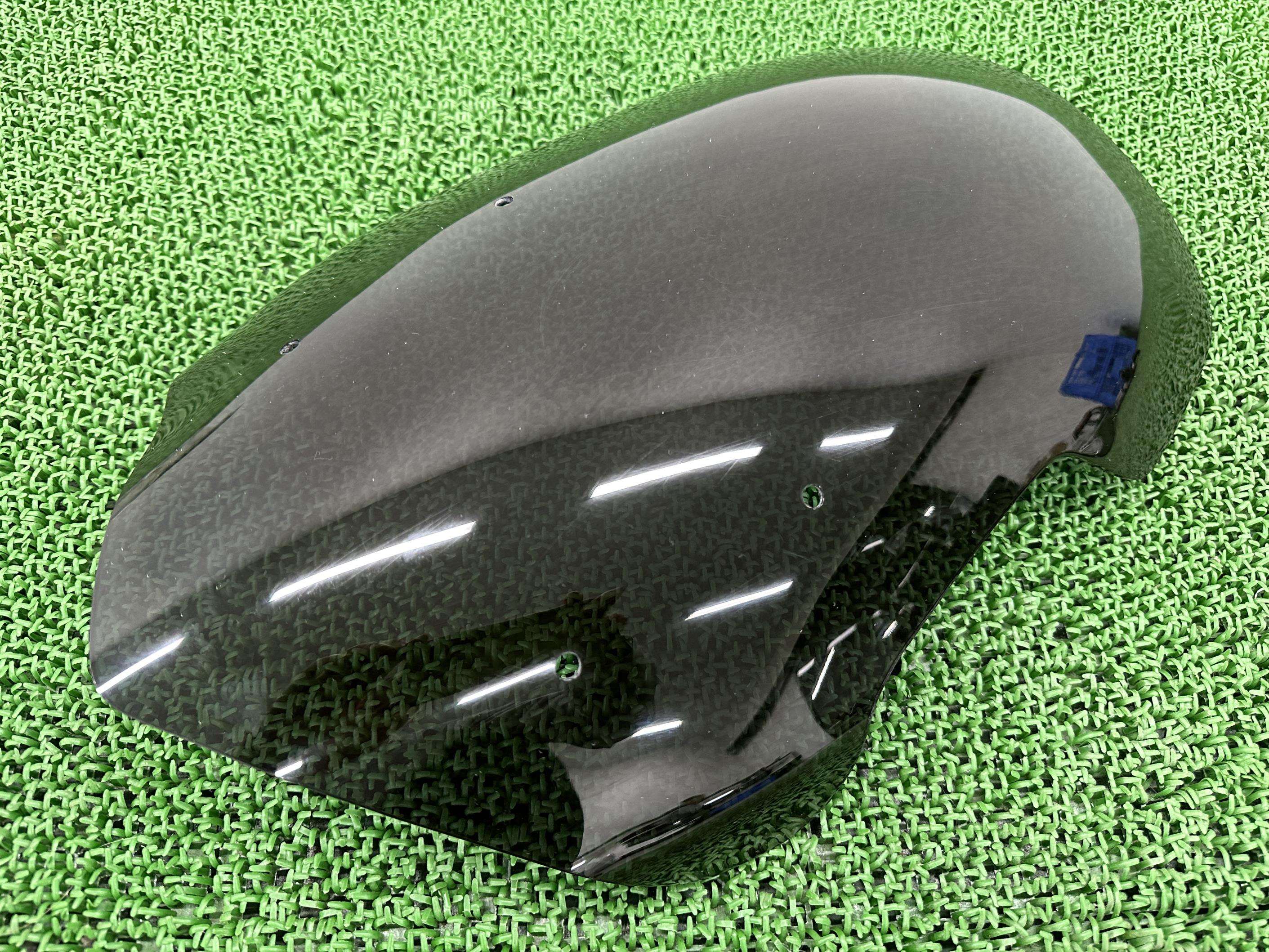 NC750Xスクリーン社外バイク部品RH09スモークウインドシールドバイザー21年～修復素材にコンディション良好【中古】 97