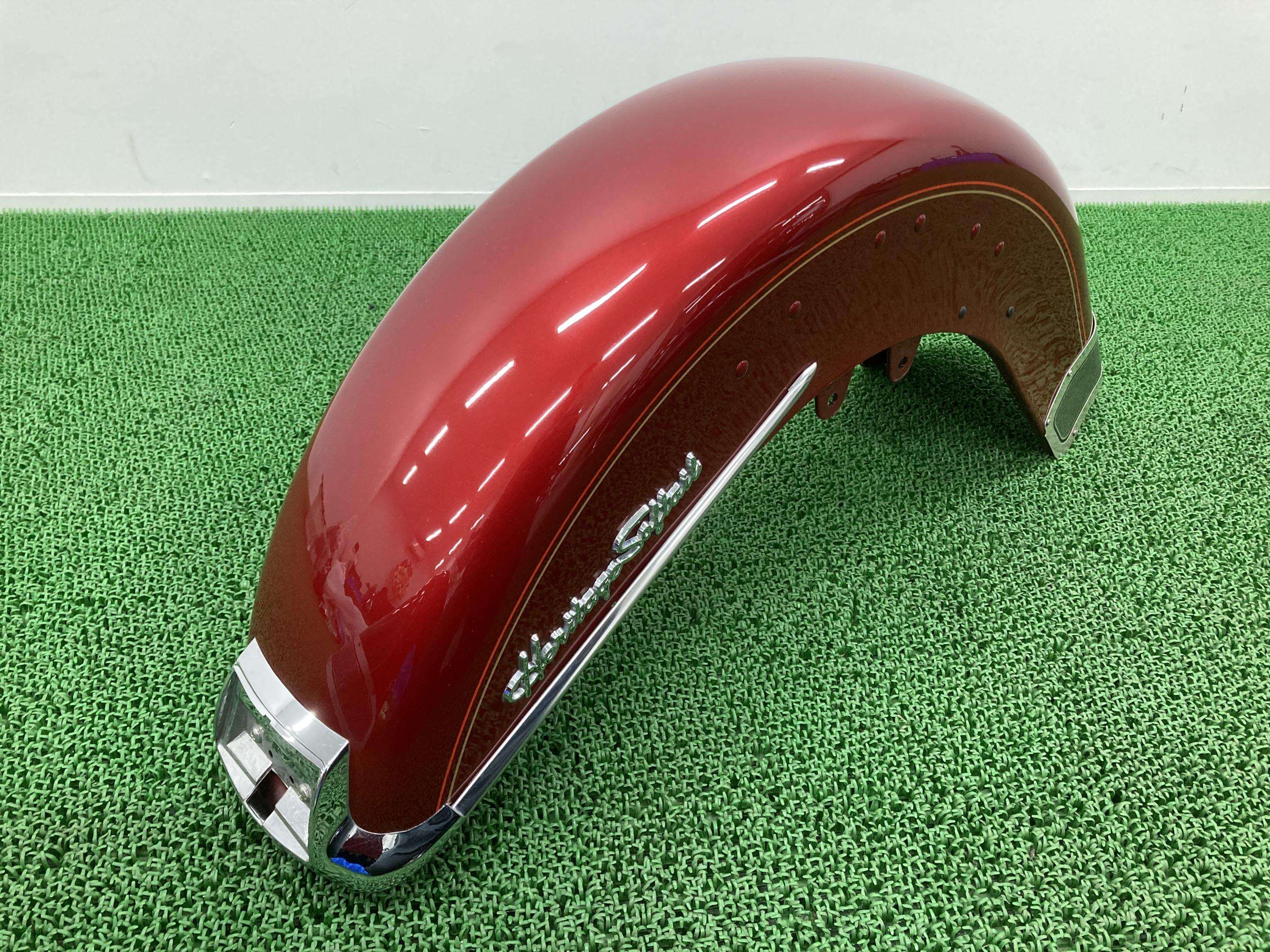FLSTC1340 フロントフェンダー 赤 ハーレー 純正 バイク 部品 ソフテイル ヘリテイジ エボ EVO 車検 Genuine 【中古】 Cw