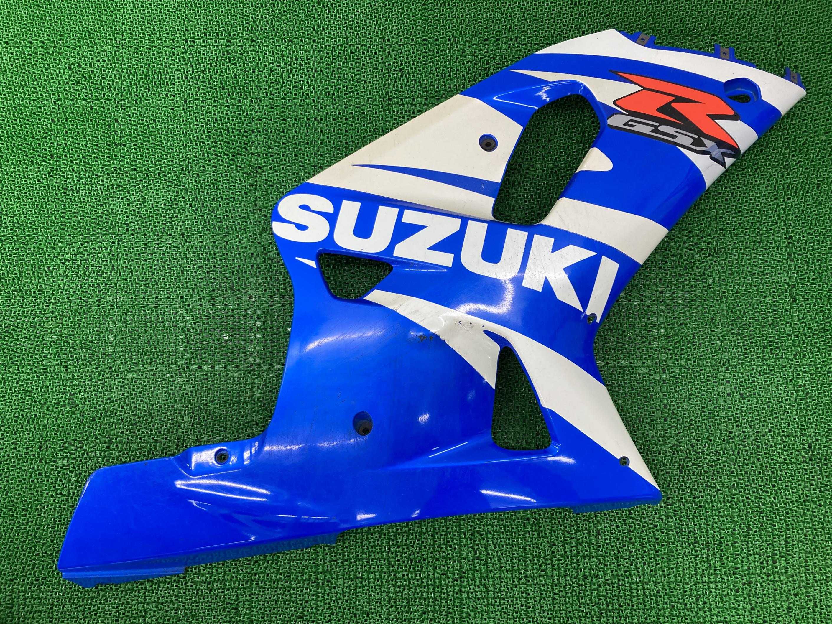 GSX-R750 サイドカウル 右 青M スズキ 純正 バイク 部品 GR7HA ペイント素材に 品薄 希少品 車検 Genuine 【中古】 71