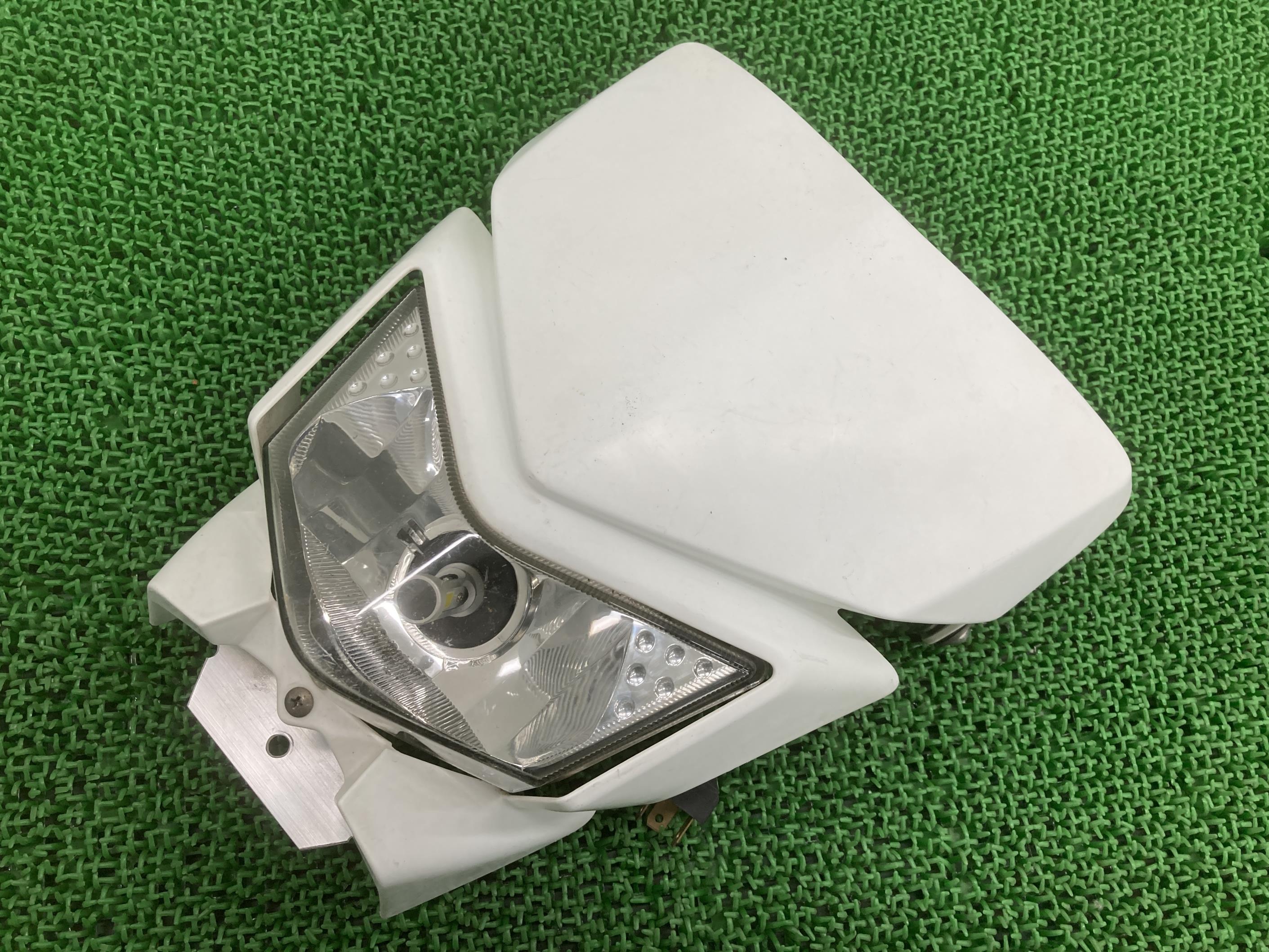 KLX450R ライトカウル 白 カワサキ 純正 バイク 部品 LX450A ヘッドライト 社外バルブ付き 割れ欠け無し 品薄 車検 Genuine 【中古】 20｜ティーエスパーツ　店 15,800円