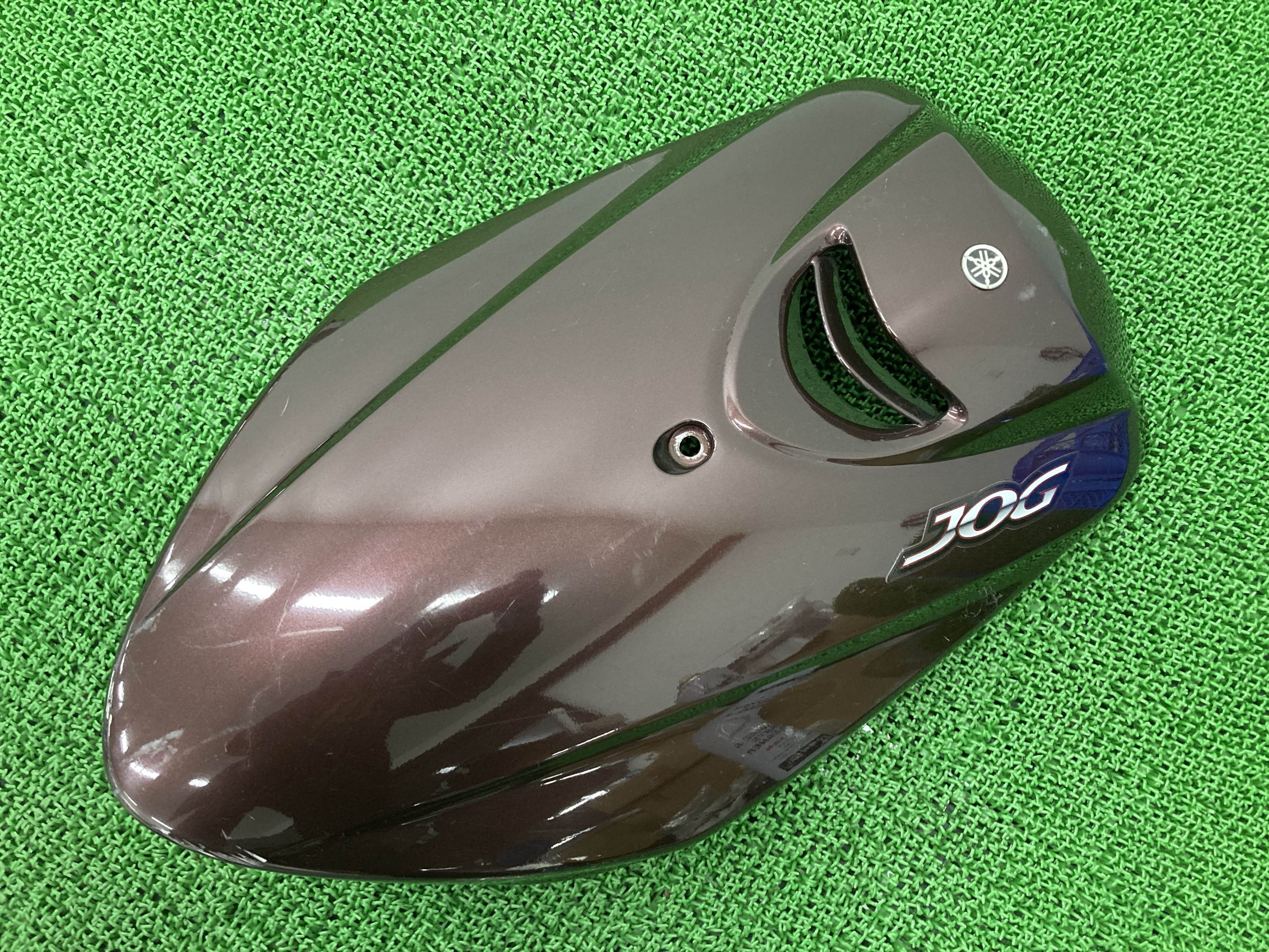 ジョグフロントカバー赤Mヤマハ純正バイク部品SA39JJOGペイント素材に品薄希少品車検Genuine【中古】 13