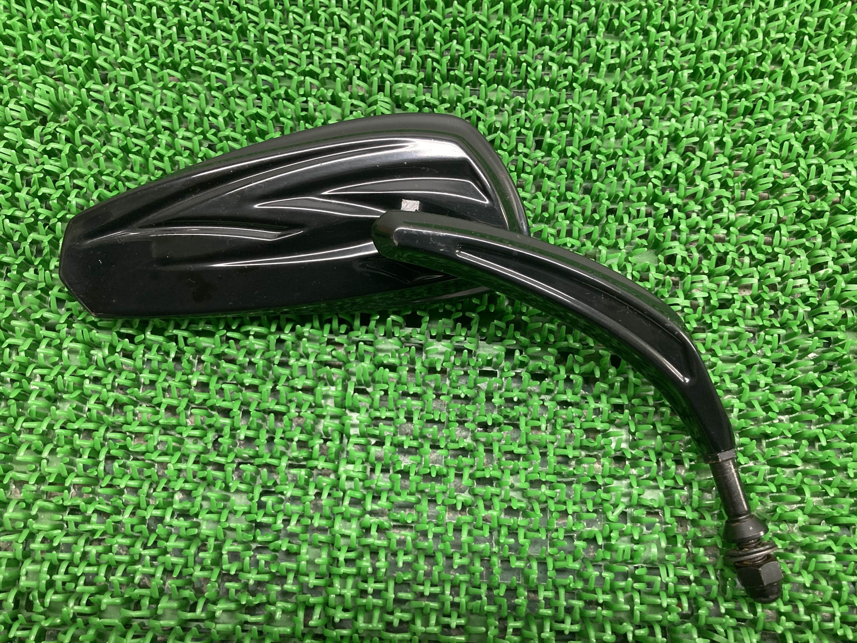 ミラー片側ハーレー純正バイク部品オプショントライバルコレクショングロスブラックスポーツスター割れ欠け無し車検Genuine【中古】 44