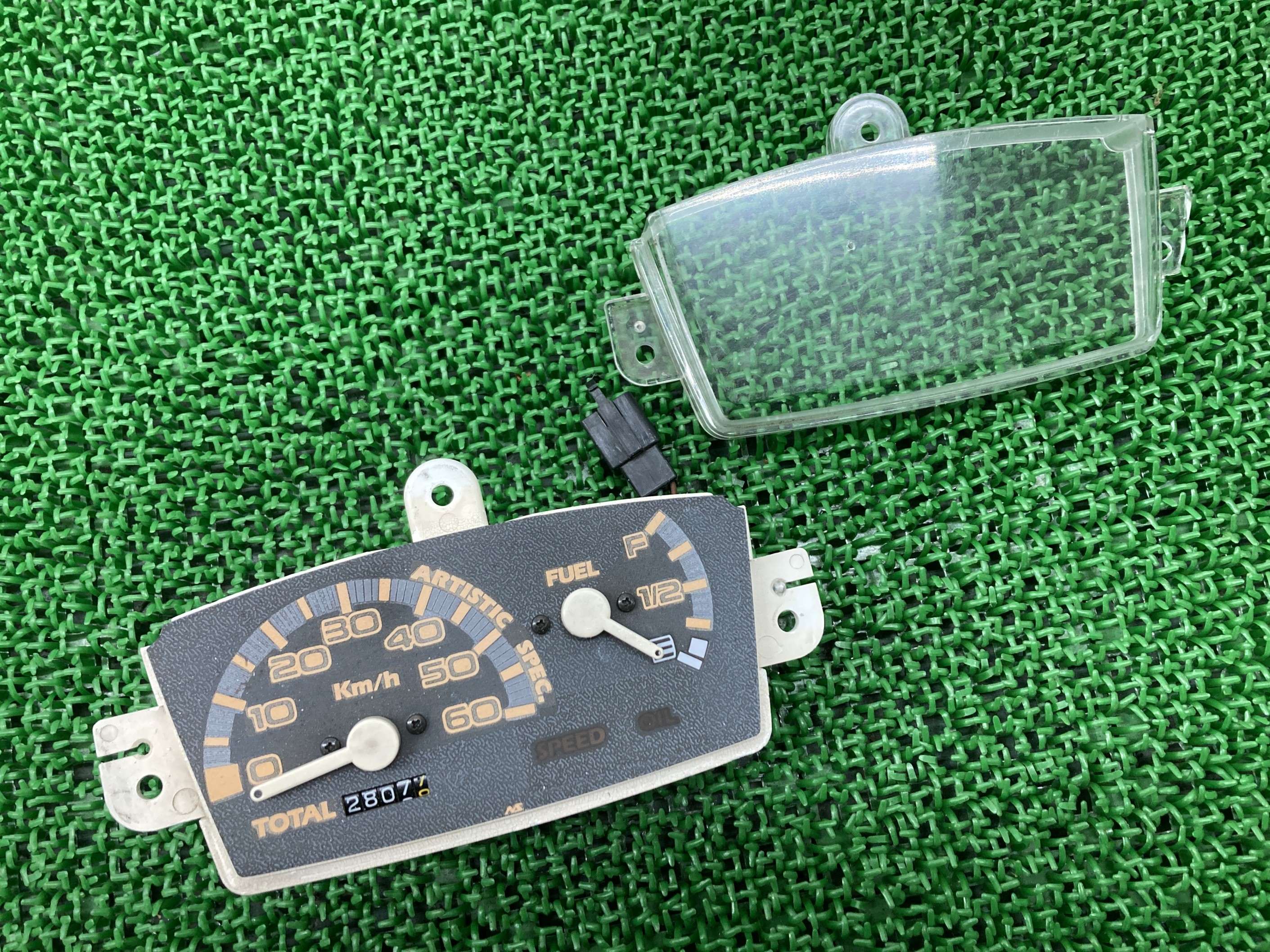 ジョグ50メーターヤマハ純正バイク部品3KJJOGスピードメーター修復素材に品薄希少品車検Genuine【中古】 55